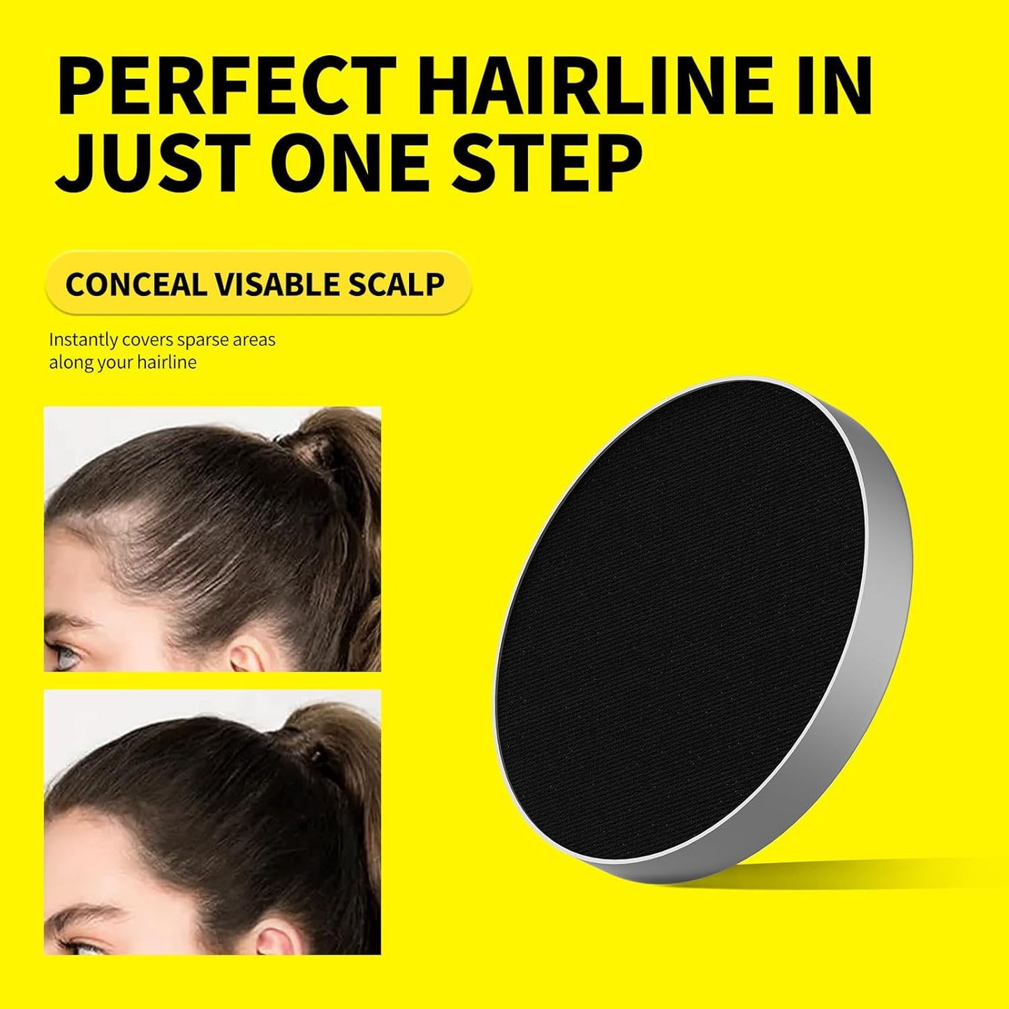 SEVICH Magnetic Replaceable Hairline Powder, Refill Pack 3 Pcs- Interhair Concealer, Environmentally Friendly Replacement, Waterproof and Sweatproof, Long lasting Coverage (Light Brown)