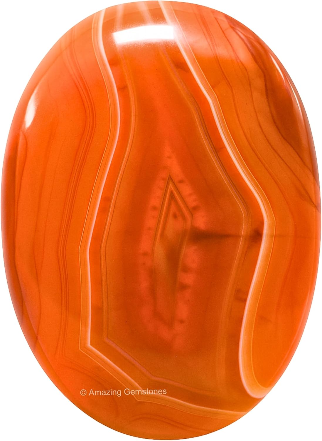 Amazing Gemstone Carnelian Crystals and Healing Stones - Large Palm Stone Crystals Piedra - Crystal for Good Luck, Balanced Positive Energy, Meditation - Unique Stocking Stuffers, Gifts for Women, Men