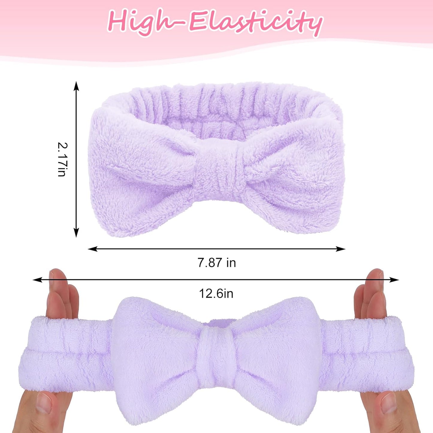 Ondder Skincare Headband for Washing Face Spa Makeup Face Wash Headband Skin Care Headbands Terry Cloth Head Band Bachelorette Party Favors Spa Party Hair Accessories Bachelorette Gifts for Bride