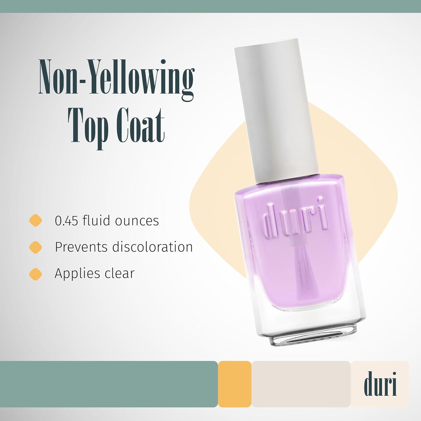 duri Non-yellowing Clear Top Coat - 0.45 fl. oz.