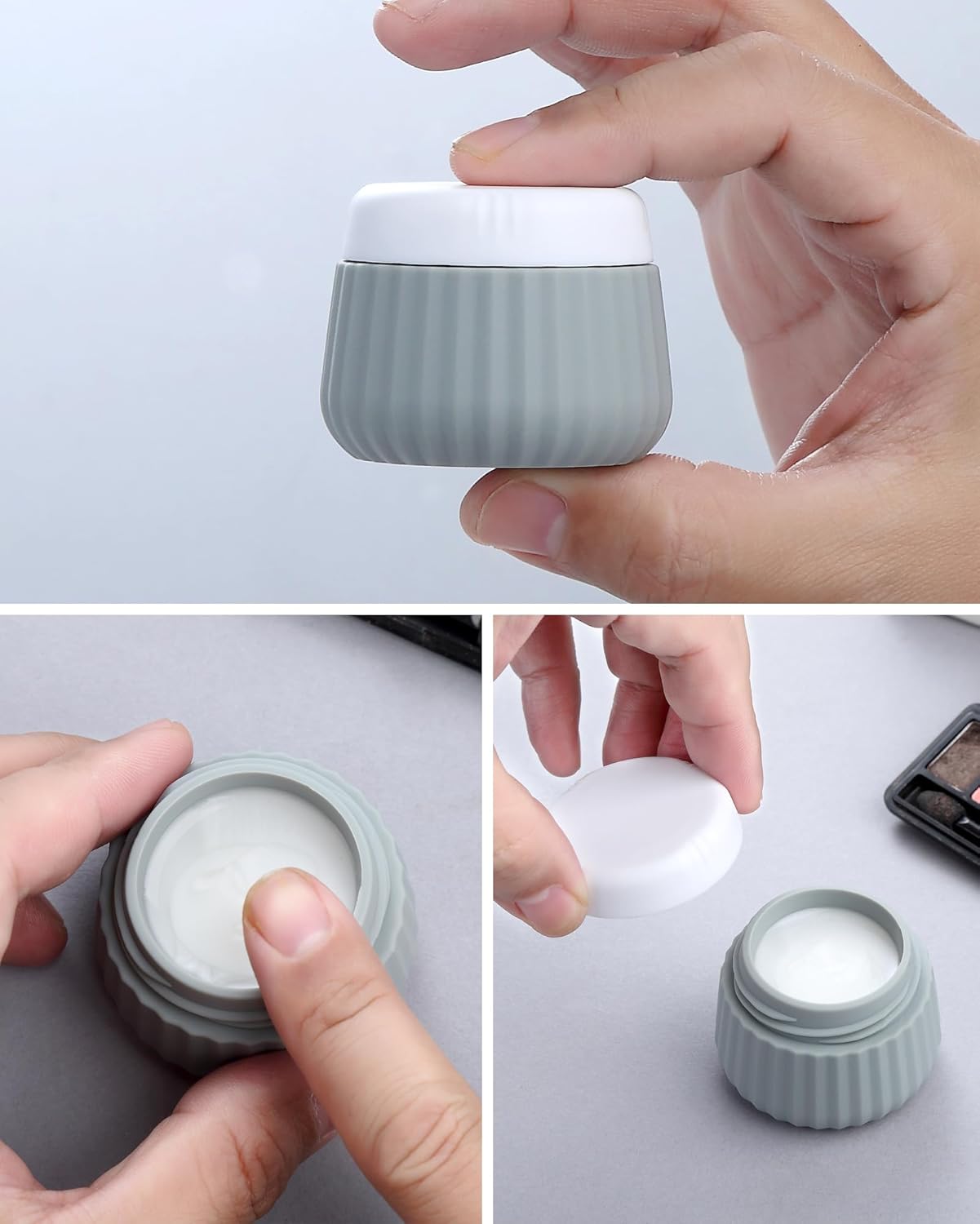 Travel Bottles 8 Pack, TSA Approved 3 oz Toiletries Containers, Leak Proof Silicone Squeezable Essentials Jars with Clear Bag