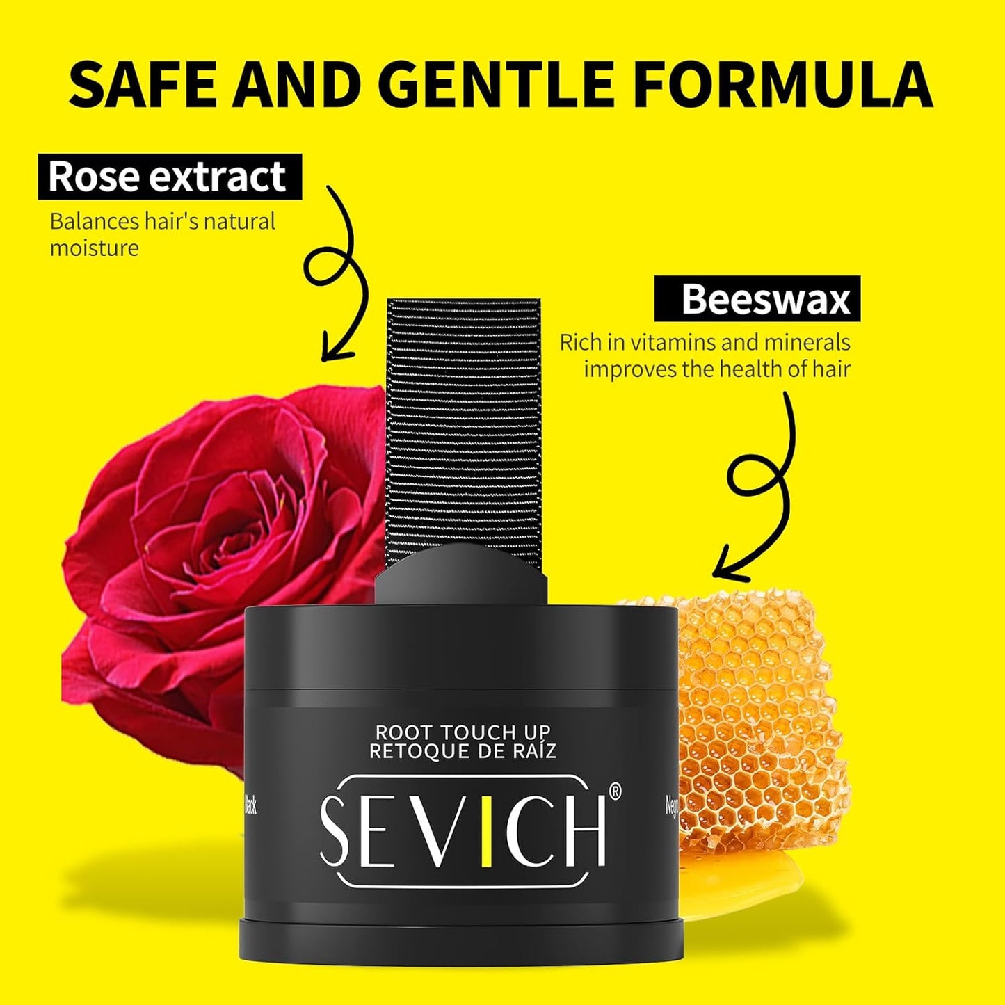 Sevich Hairline Powder,Instantly Conceals Hair Loss, Root Touch up Powder, Hair Shadow Toppers for Women & Men, Touch Up for Thinning Gray Hair, Windproof & Sweatproof,Light Blonde