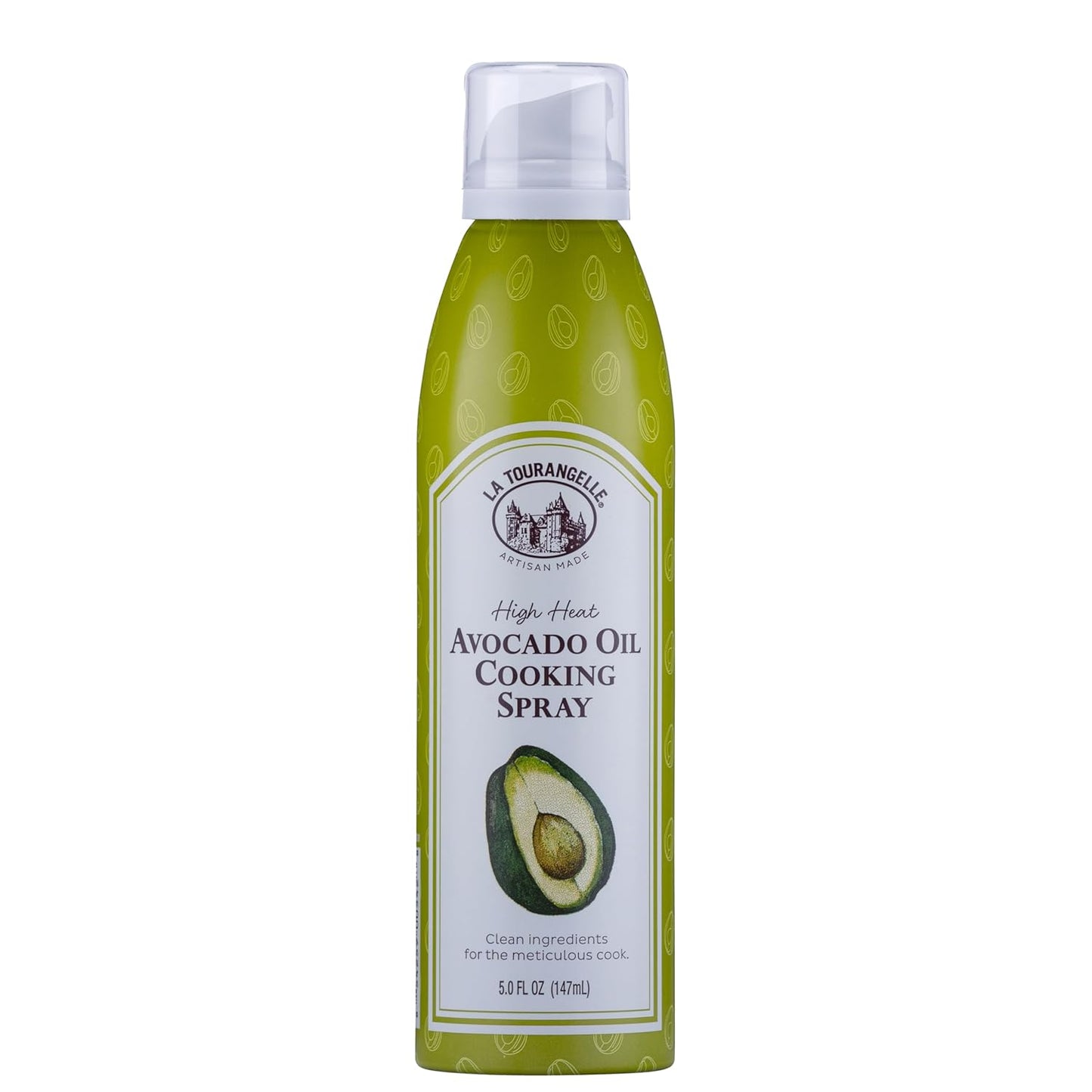 La Tourangelle, Avocado Oil Spray, Handcrafted from Premium Avocados, High Smoke Point Refined Oil Great for High Heat Cooking, Frying, Spray Cooking and Grilling, 5 Fl Oz