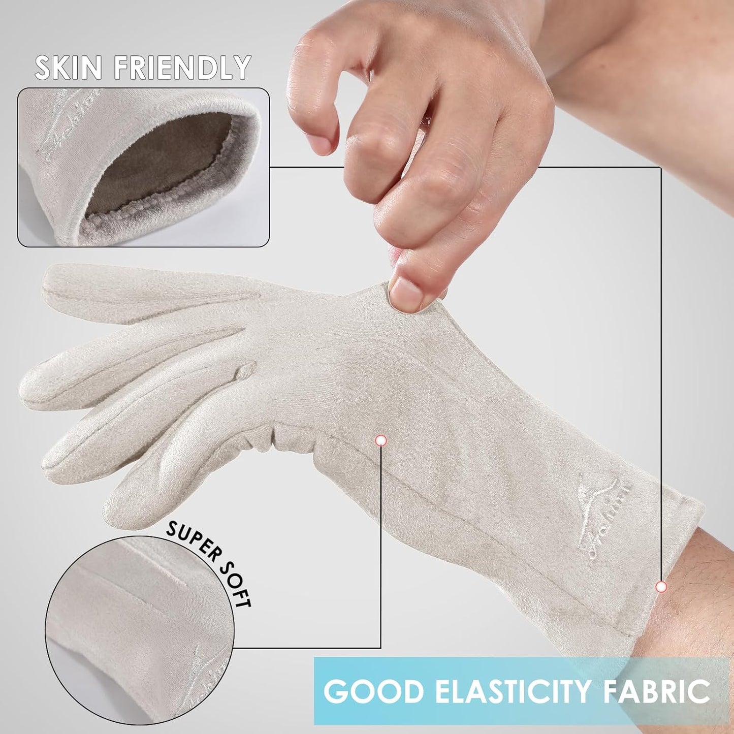 Achiou Women Winter Touchscreen Gloves Soft Comfortable Thermal Elastic Stretch Texting Glove for Traveling, Cycling, Running