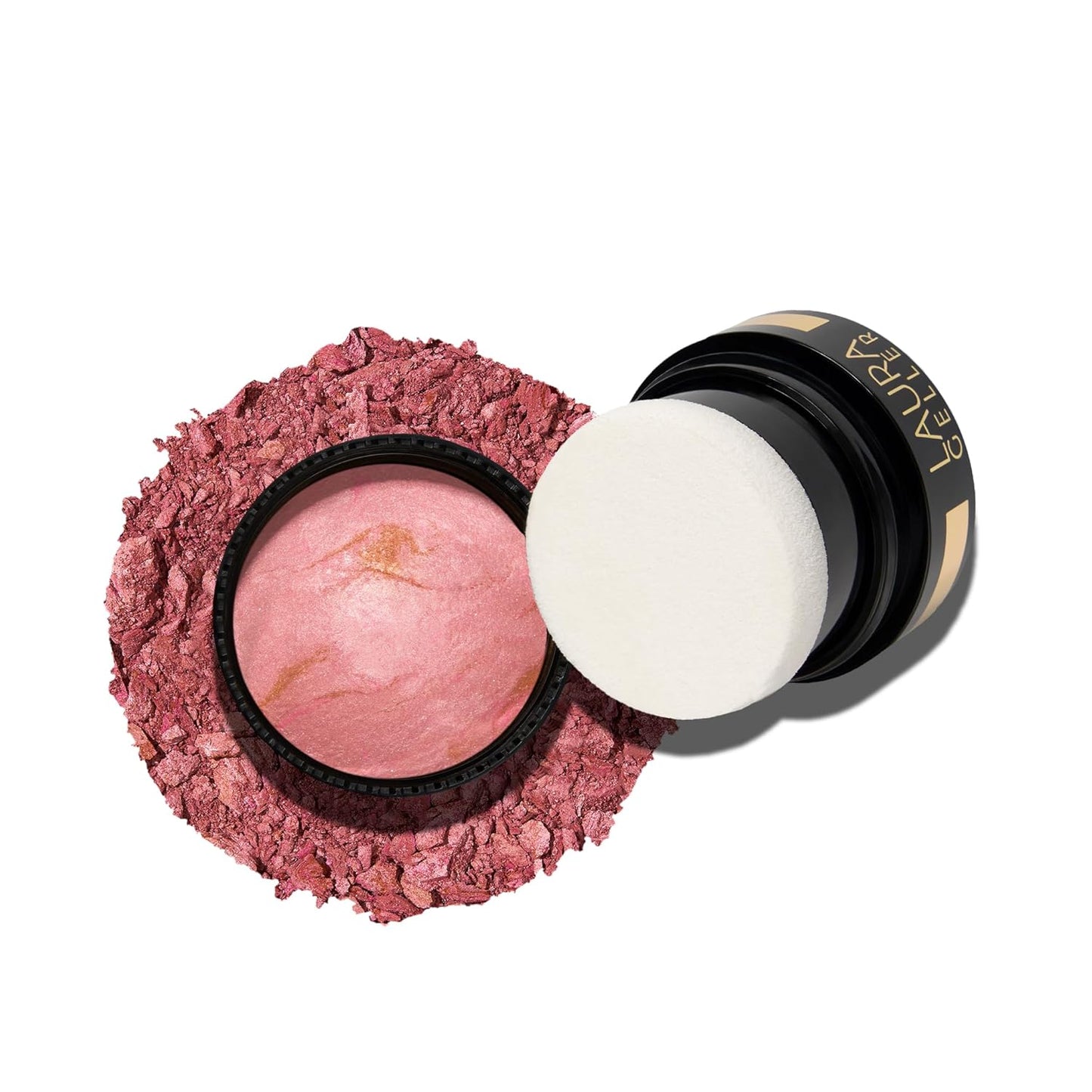 LAURA GELLER NEW YORK Baked Blush-n-Brighten Baked to Go - Pink Buttercream - Travel Size Blush