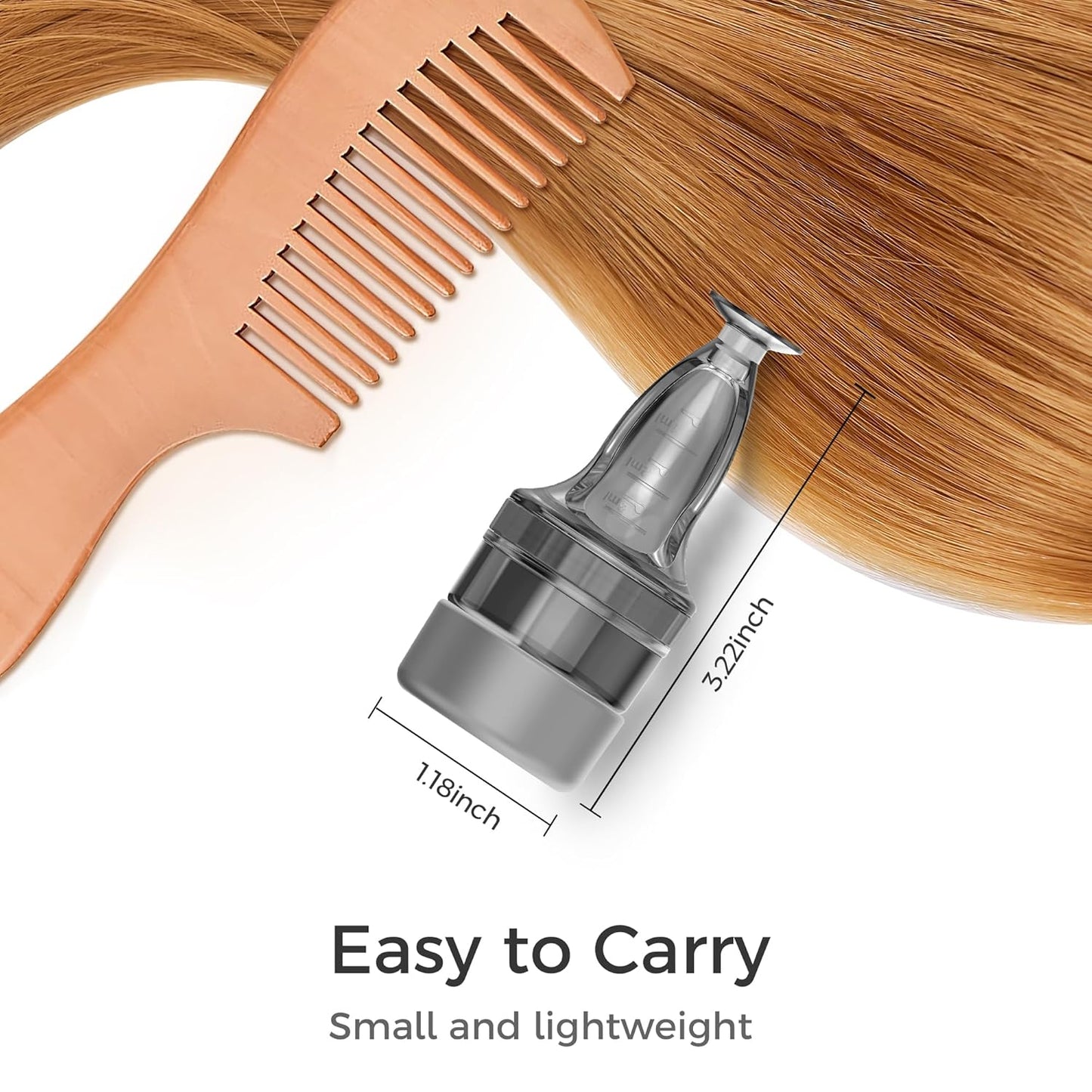 Minoxidil Applicator, Quick Efficient Apply No Messy Hair Serum Applicator Small Minoxidil Applicator Tool, Hair Applicator Bottle Minoxidil Brush Scalp Applicator Comb Dedicated to Minoxidil