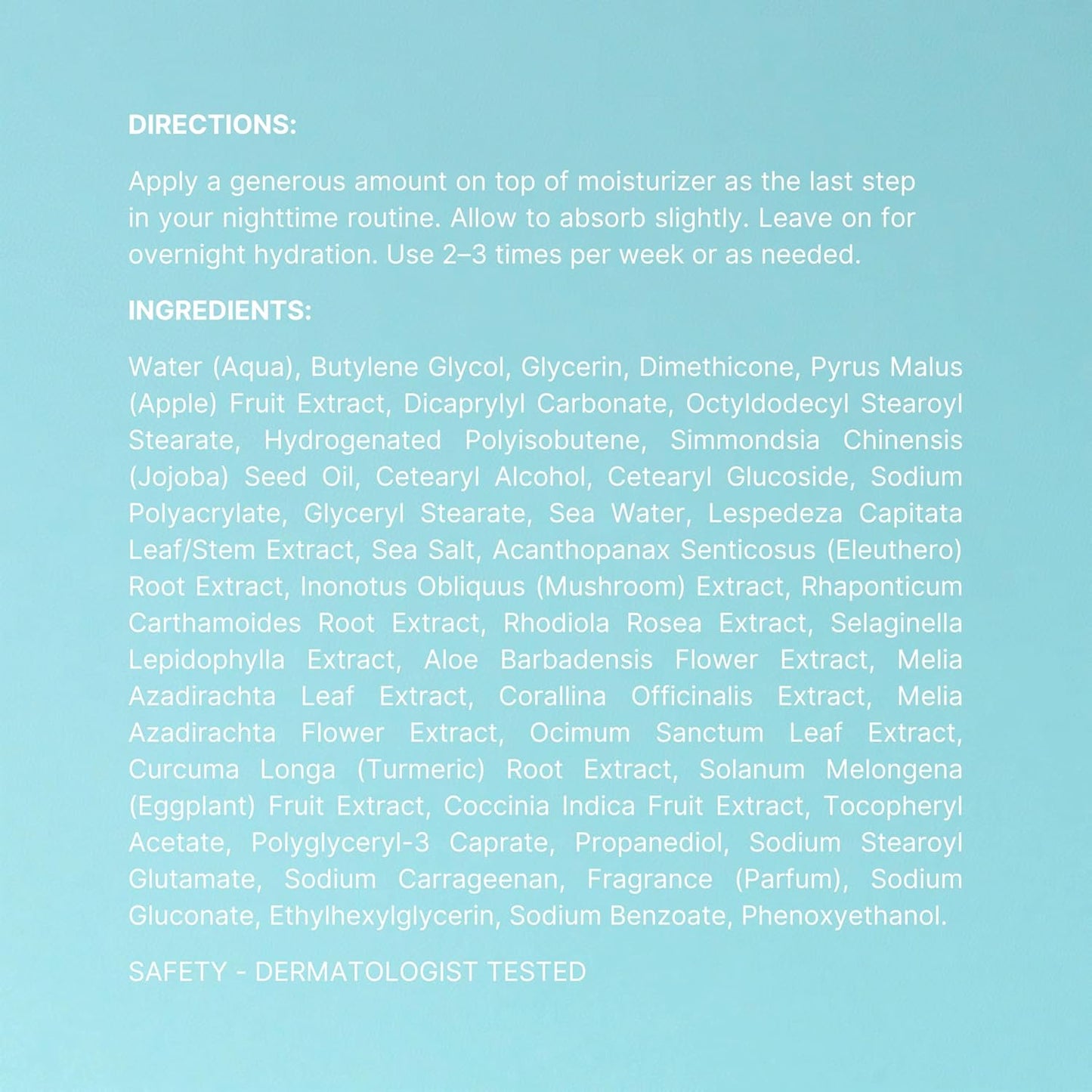 NuSkin NUTRICENTIALS Pillow Glow Sleeping Mask | Overnight Hydration | Bioadaptive Botanical Complex | Red Algae | Apple Extract | Deep Sea Water | Skin Glowing & Pore Minimizing | 2.5 Fl Oz | 2 Pack