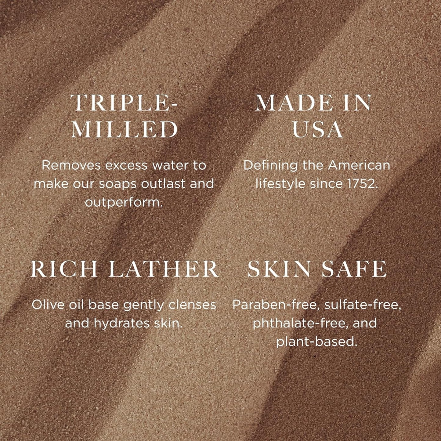 Caswell-Massey 2571 Natural Bar Soap for Men, Moisturizing Body Soap Bar for All Skin Types, Made with Essential Oils & Plant-Based Formula for Soft Skin, Made in USA, 5.8 oz