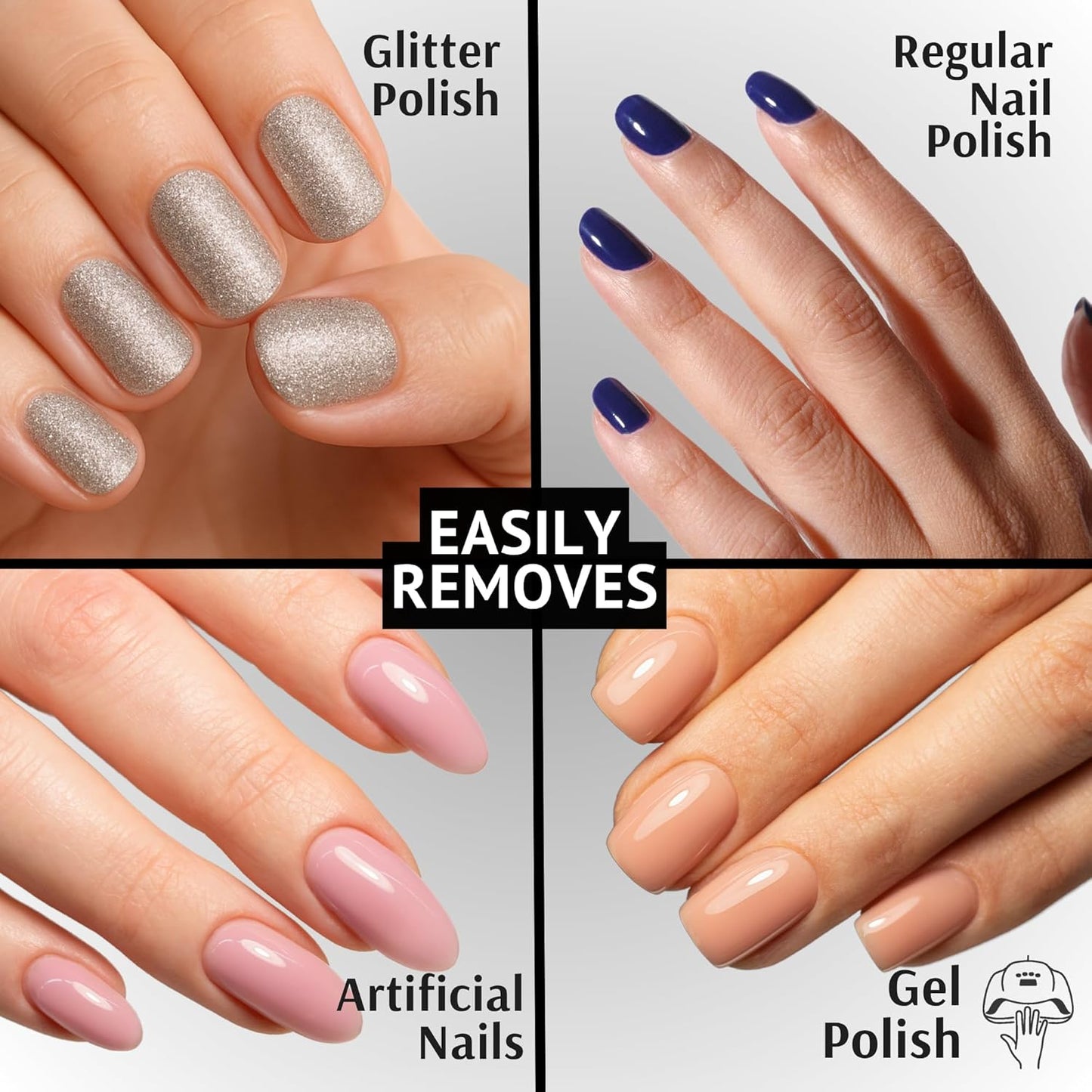 Pronto 100% Acetone Nail Polish Remover - Gel Polish Remover for Nails | Acetone Nail Polish Remover & Remover For Nails, Glue, Gel, Acrylic & Dip | 100 Percent Pure Acetone, 16 Fl oz (Pack of 1)