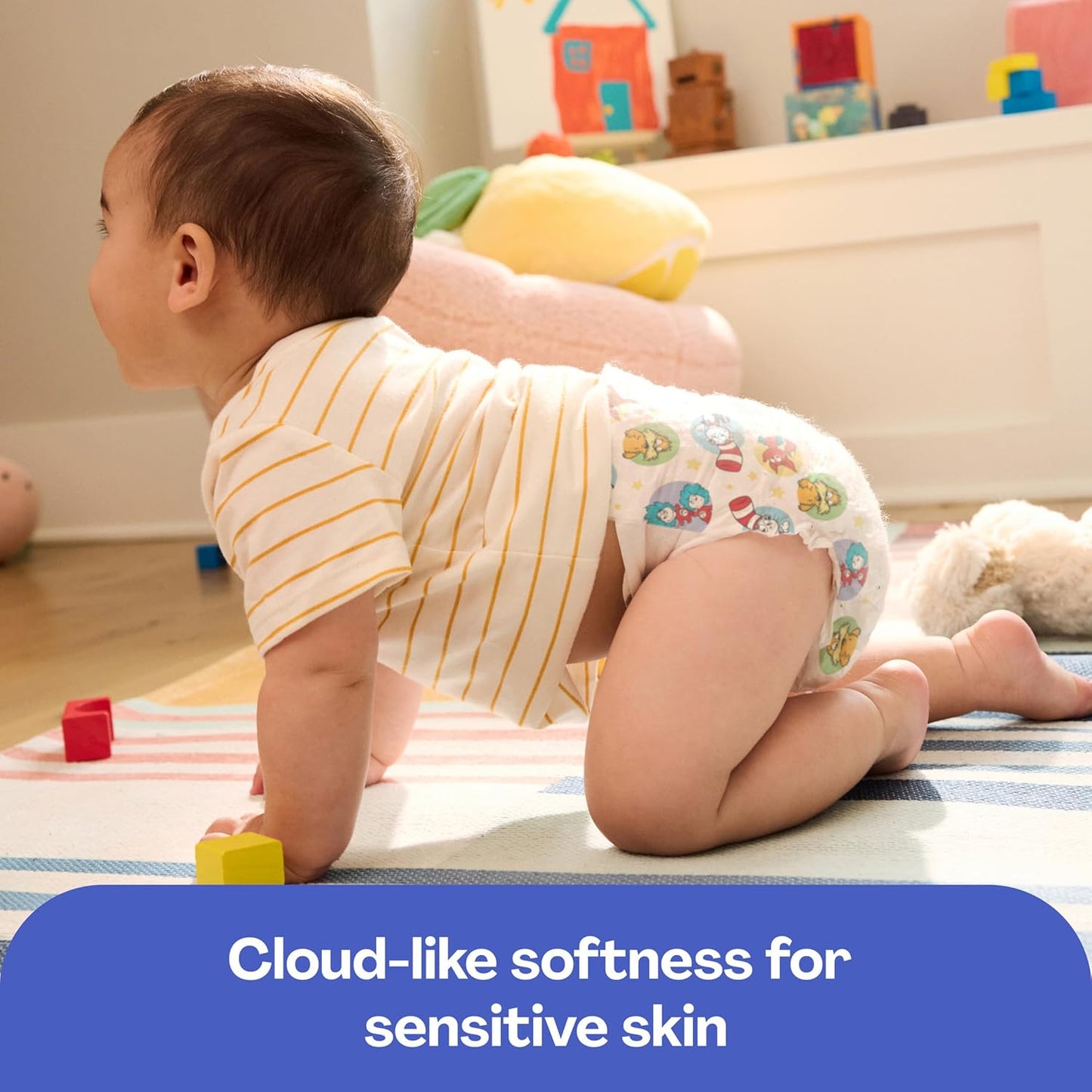 Hello Bello Dr. Seuss Babies Premium Diapers, Size 5, 48 Count: Softness & Protection for Sensitive Skin