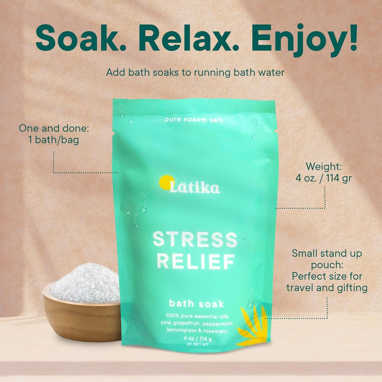 Stress-Relief Epsom Salt Bath Soak