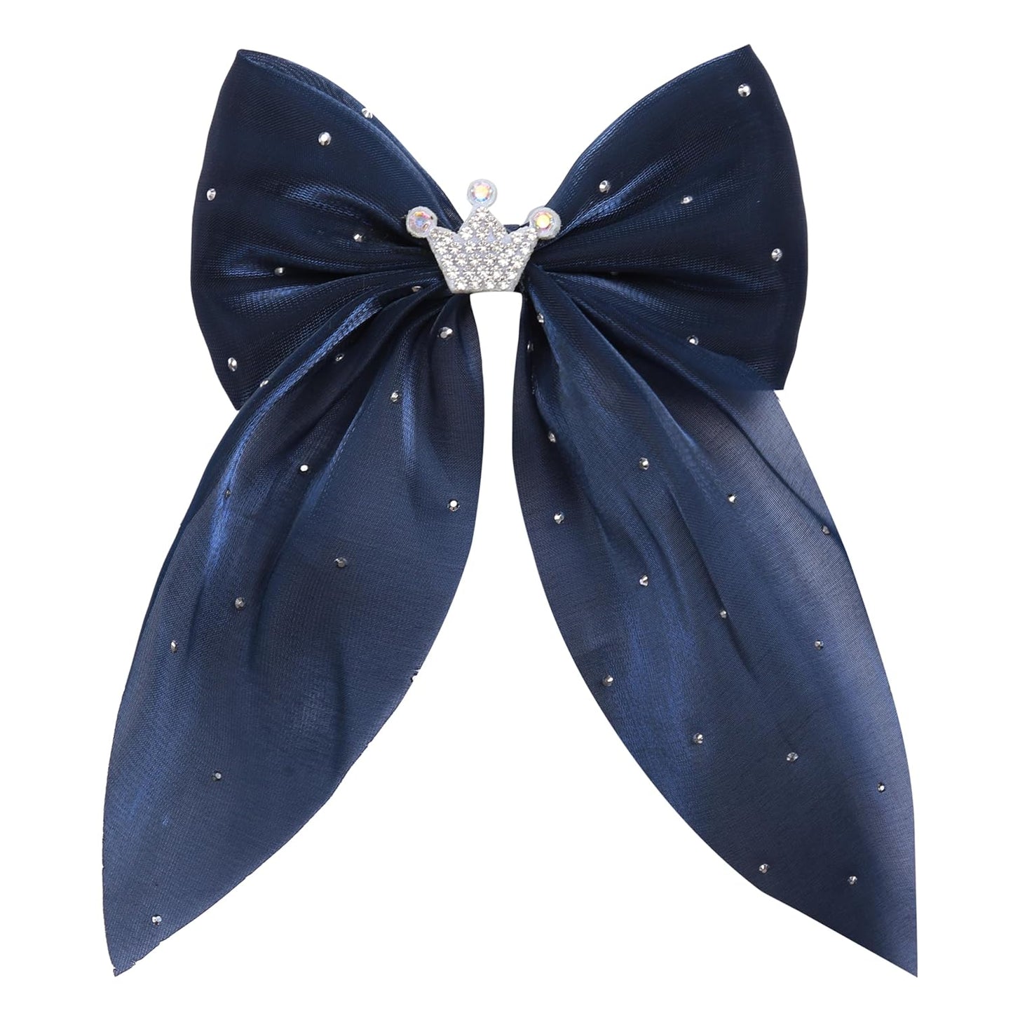 Elegant Hair Bow Set Sweet Styles with Crystal and Pearl Accents Fashion Hair Clips for Girls (Brown/Burgundy/Navy Blue1)