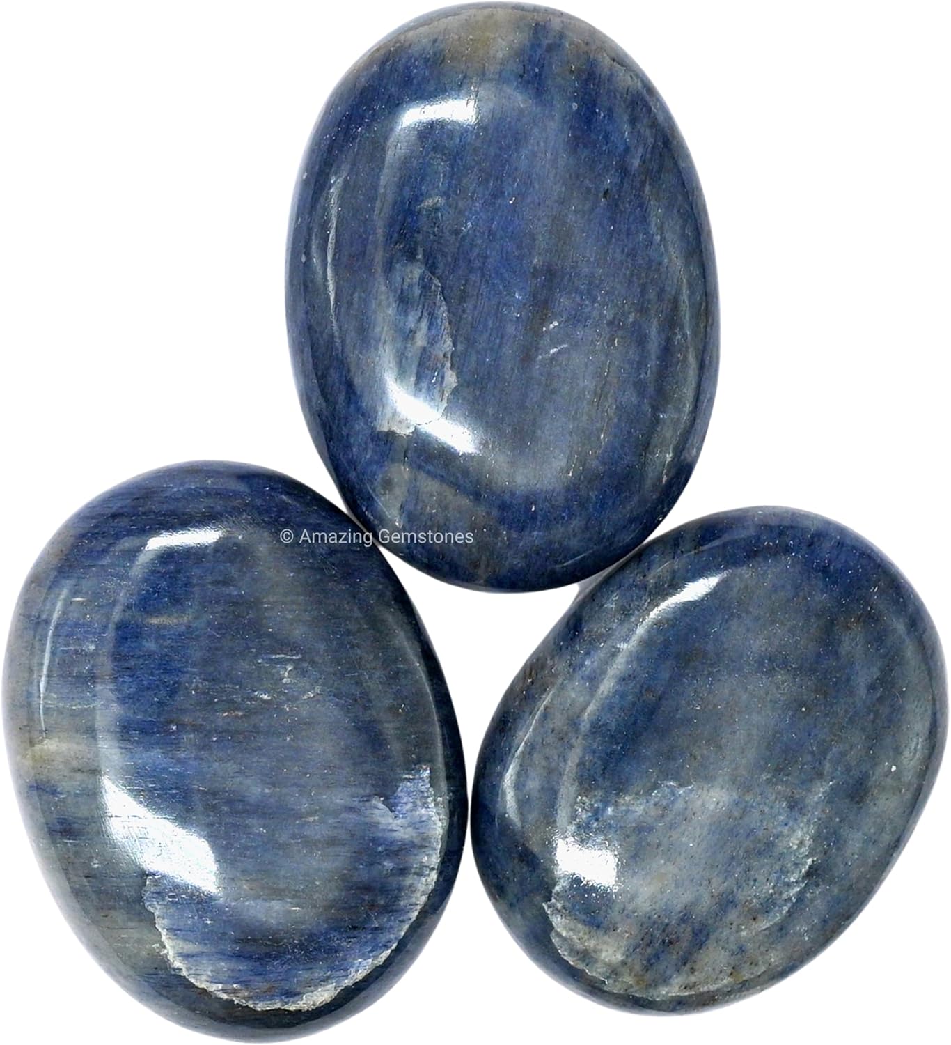 Amazing Gemstone Blue Aventurine Crystals and Healing Stones - Large Palm Stone Crystals Piedra - Crystal for Good Luck, Positive Energy, Meditation - Unique Stocking Stuffers and Gifts for Women, Men