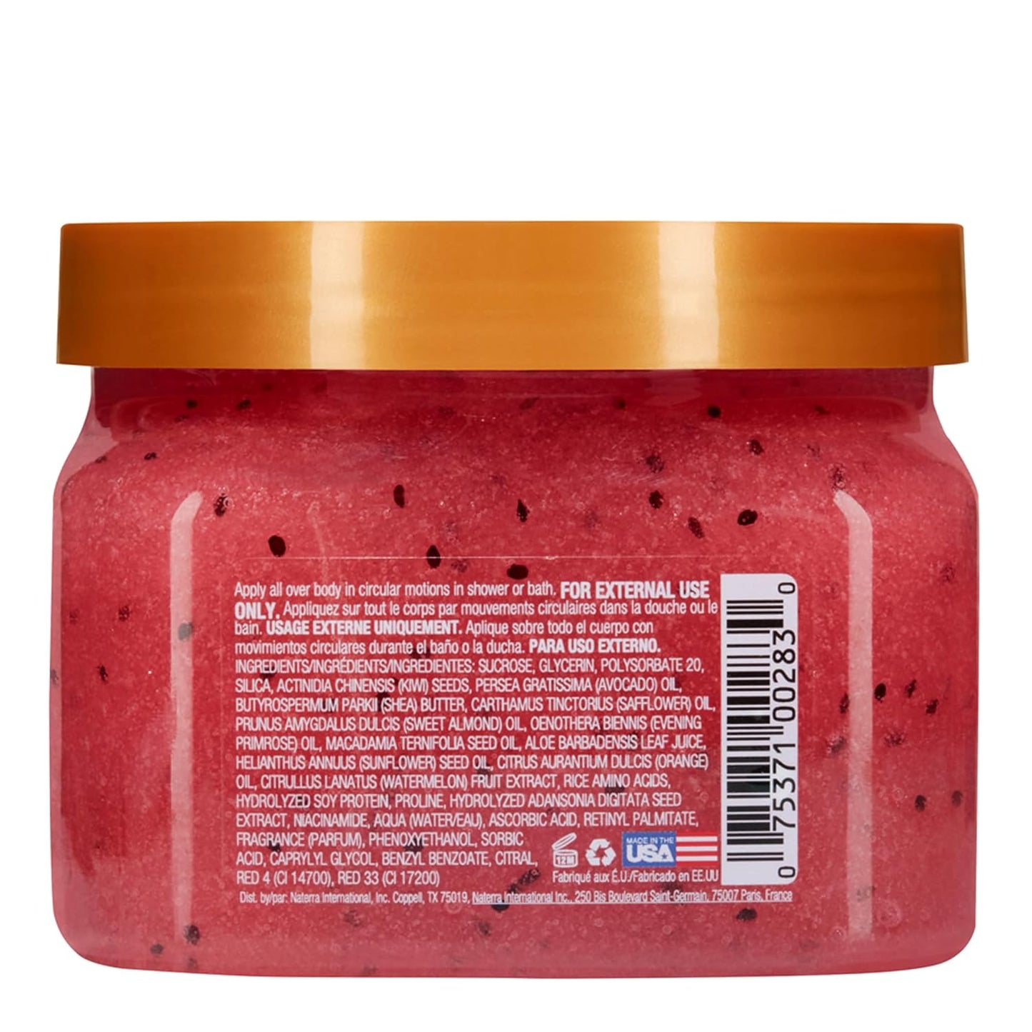 Tree Hut Watermelon Shea Sugar Scrub, Exfoliating, Hydrating & Moisturizing Body Scrub with Shea Butter & Nourishing Essential Oils, Smooth & Soften Skin, 18 oz