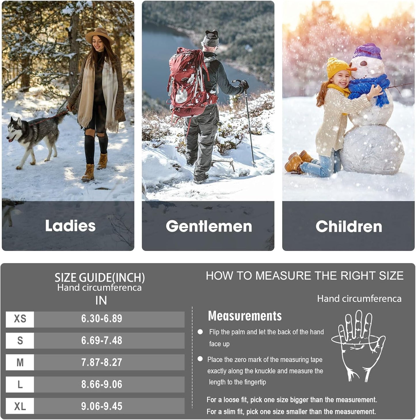 Rahhint Alpaca Wool Fingerless Gloves for Men Women Double-Layer Fleece Lined Winter Liner Warm Windproof Knitted