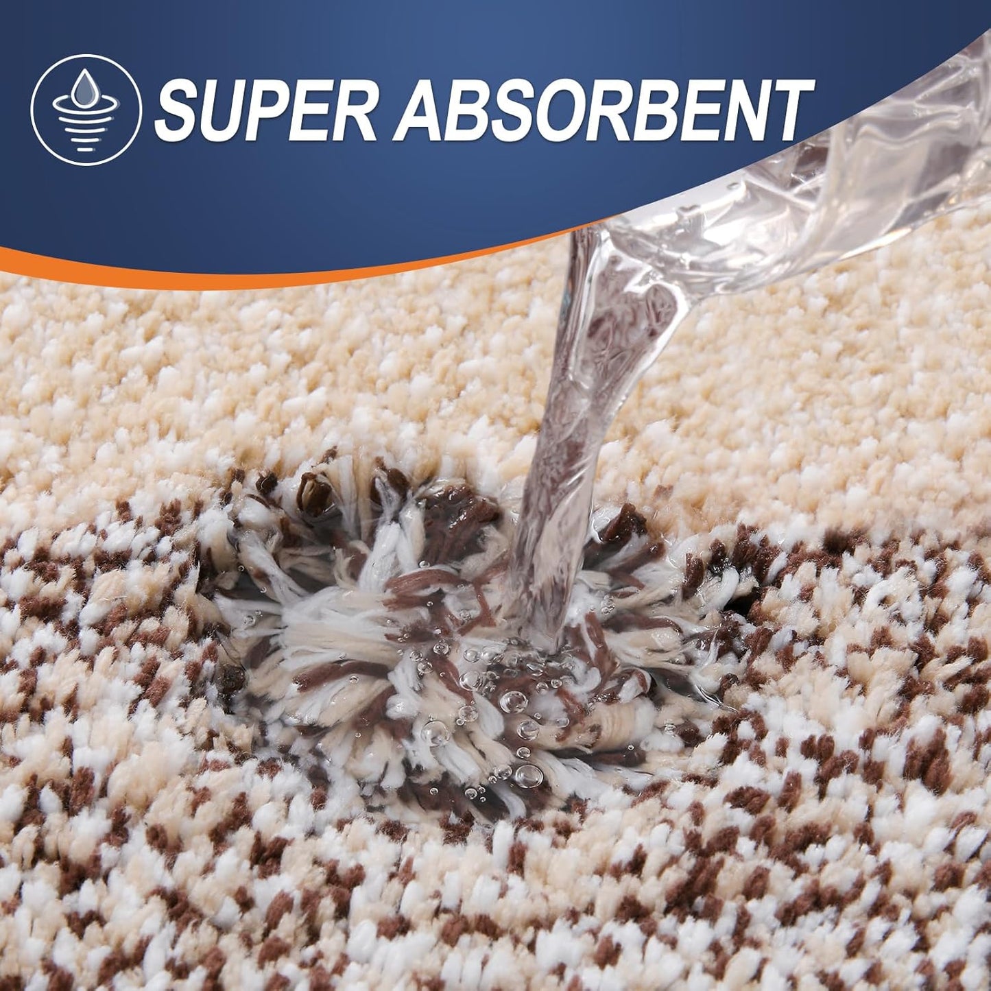 OLANLY Bathroom Runner Rugs 59x17, Extra Soft Absorbent Microfiber Bath Rugs, Rubber Backing, Quick Dry, Machine Washable Bath Mats for Bathroom Floor, Tub and Shower, Home Decor Accessories, Brown