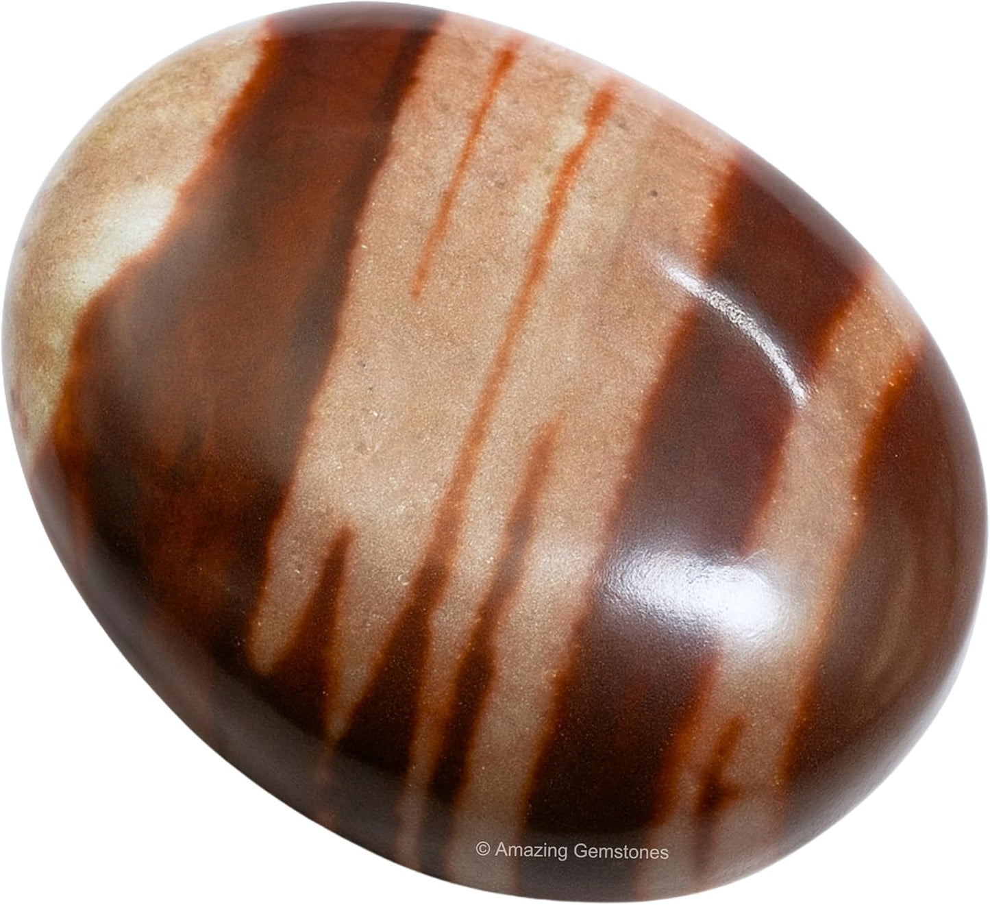 Amazing Gemstone Narmada Shiva Lingam Crystals and Healing Stones - Large Palm Stone Crystals Piedra - Crystal for Good Luck, Positive Energy, Meditation - Unique Stocking Stuffers Gifts for Women