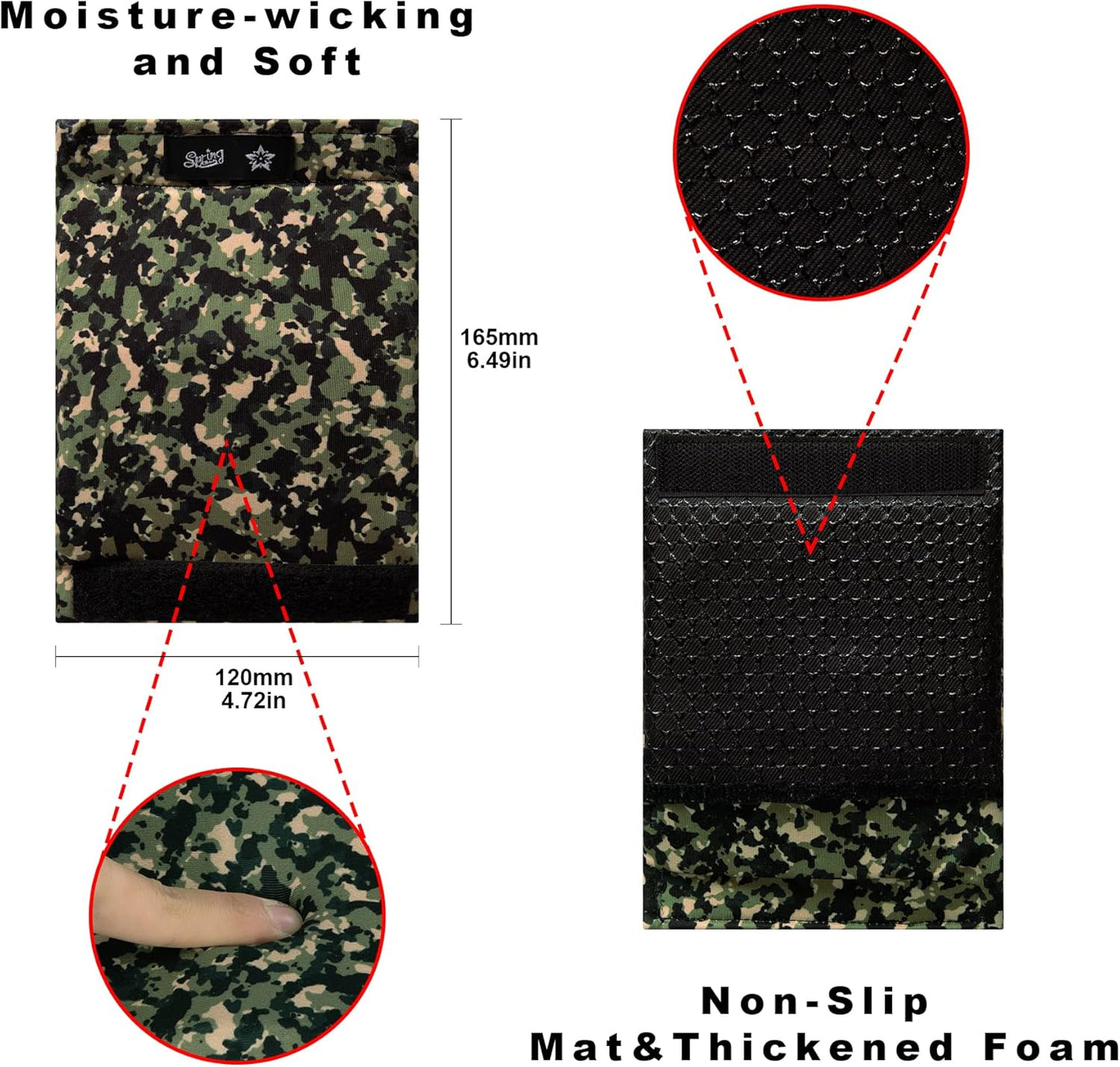 Universal Walker Hand Grip Padded Covers Non-Slip Cushion Foam for Folding Wheelchair Rollator Crutch Handle Pads 2-Pack