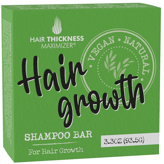 Hair Growth Shampoo Bar with Biotin. Eco-Friendly, No Harsh Chemicals, Color Safe, pH Balanced. Solid Shampoo Bar Equal To 3 Liquid Bottles. Zero Plastic, USA Made, Strengthening & Dry Hair Relief