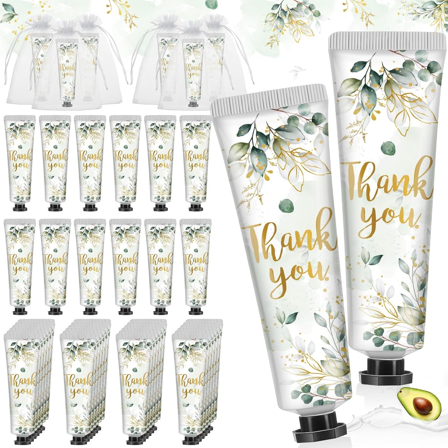 48 Sets Thank You Hand Cream Gifts Bulk Baby Shower Hand Cream Travel Size Lotion Bulk Fall Thanksgiving Party Supplies Favors Birthday Wedding for Guest