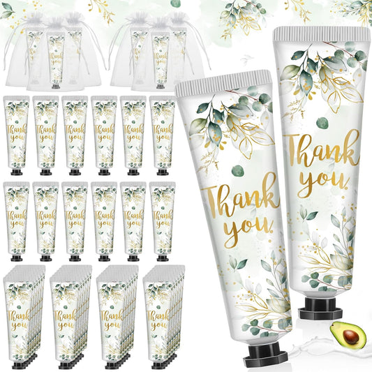 48 Sets Thank You Hand Cream Gifts Bulk Baby Shower Hand Cream Travel Size Lotion Bulk Fall Thanksgiving Party Supplies Favors Birthday Wedding for Guest