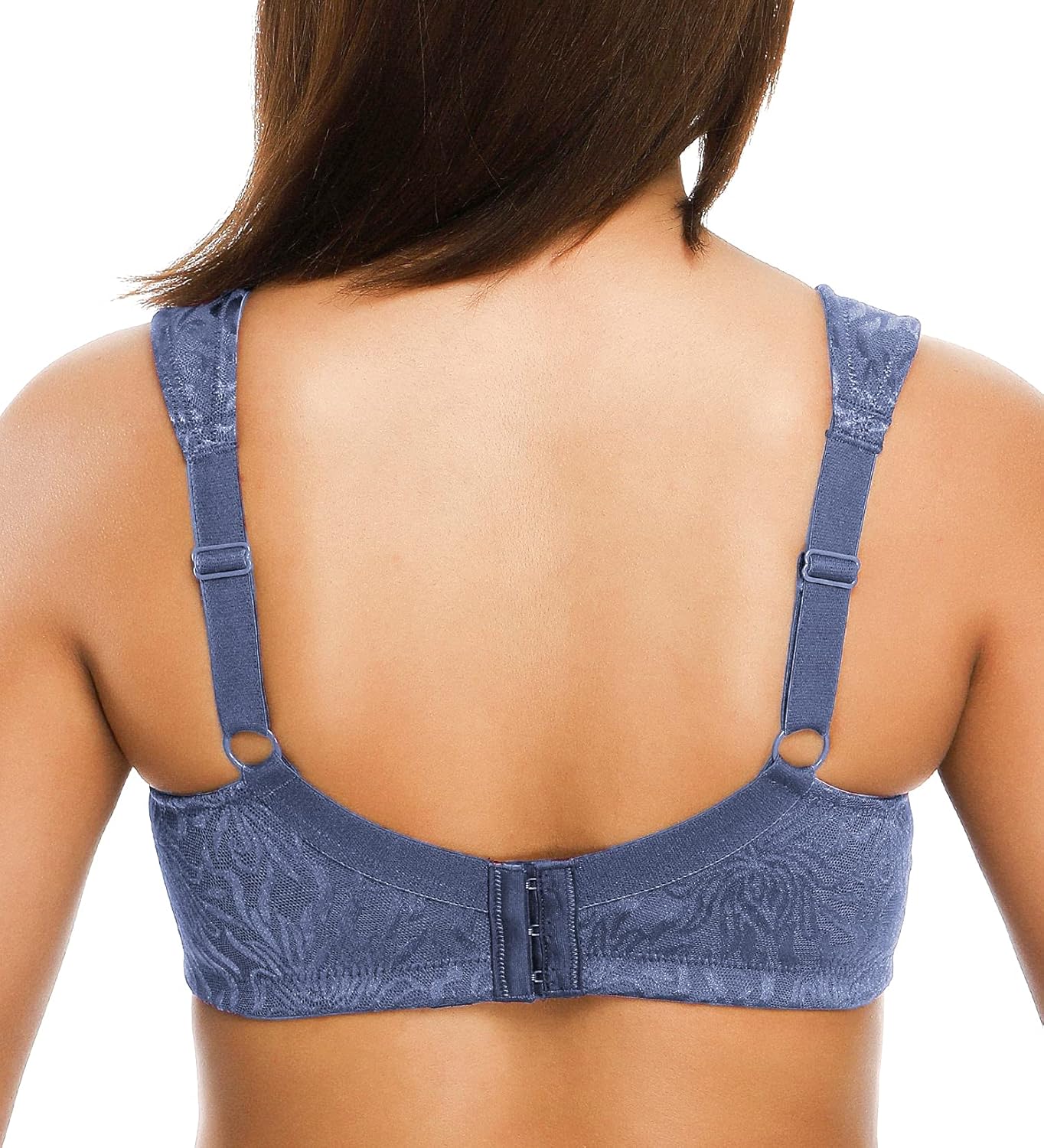 ZeroBound Women's Minimizer Bras Comfort Cushion Strap Wirefree Full Coverage Large Bust Non-Padded Bra