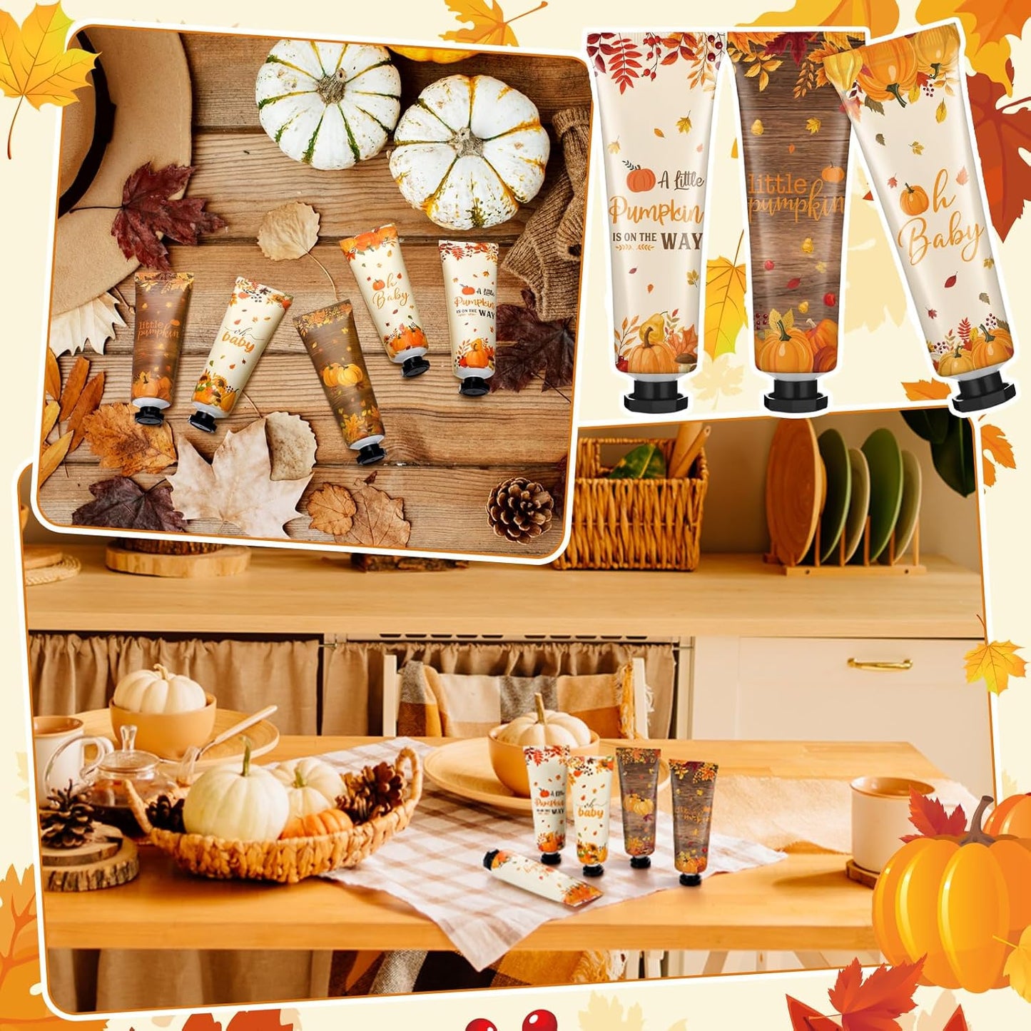 10 Pcs Fall Baby Shower Hand Cream Bulk Hand Cream Gifts a Little Pumpkin Baby Shower Party Favors for Guests Travel Size Lotion Autumn Thanksgiving Wedding Birthday Party Supplies