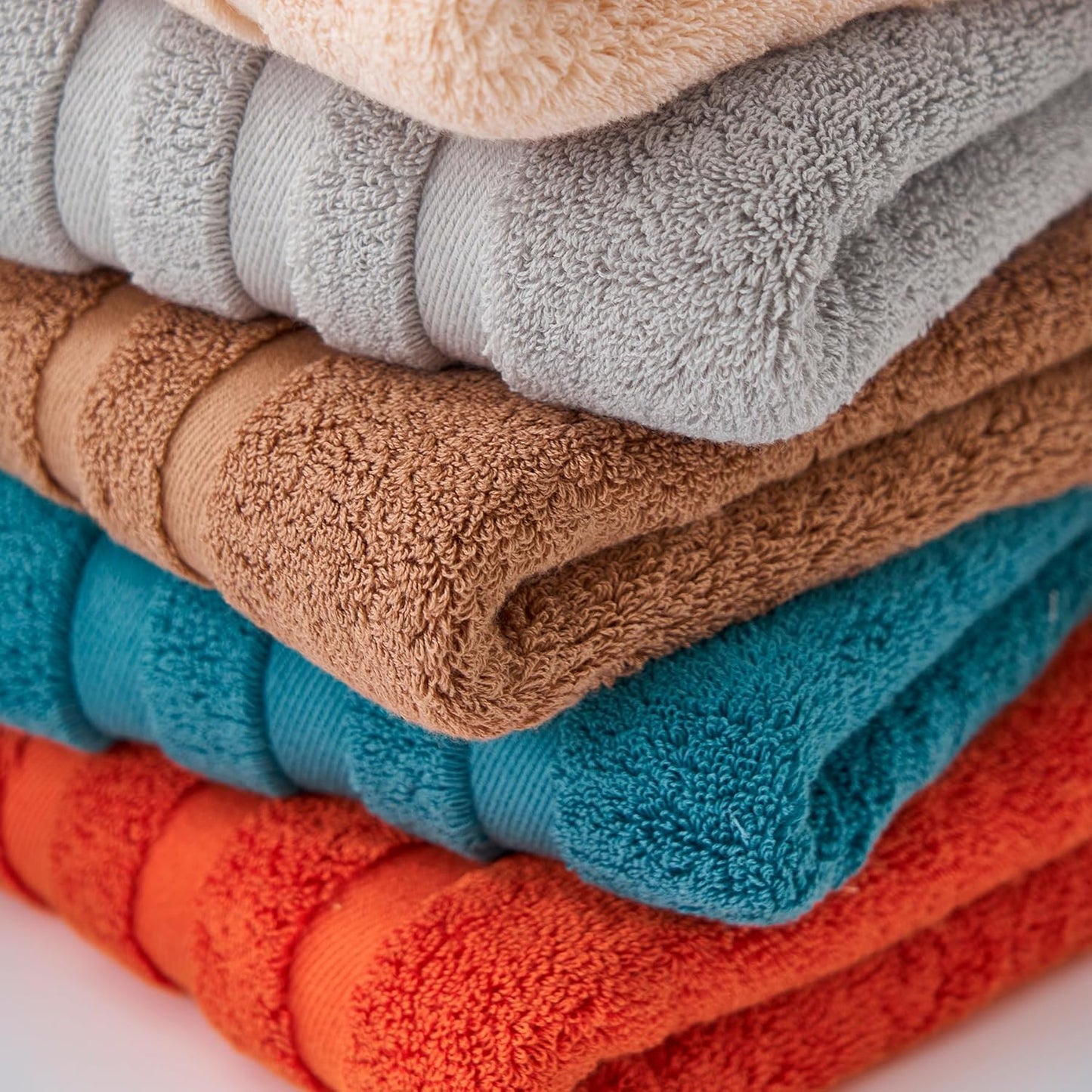 kimteny 100 Persent Cotton Premium Hand Towels Set of 2, (16 x 32 inches) 600GSM Cotton Thick Towel, Ultra Soft and Highly Absorbent Towels for Bathroom Gym Shower Hotel Spa (Red)