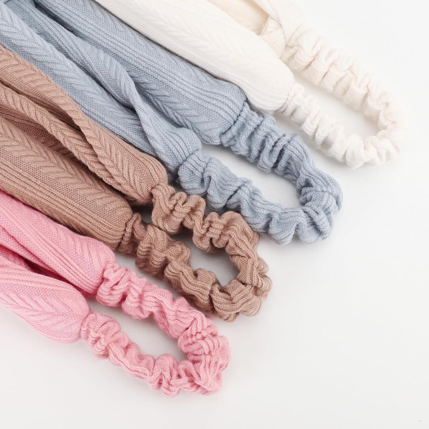 DRESHOW 8 Pack Headbands for Women Yoga Knotted Headbands Elastic Criss Cross Hair Accessories Sports Head Wrap Non Slip