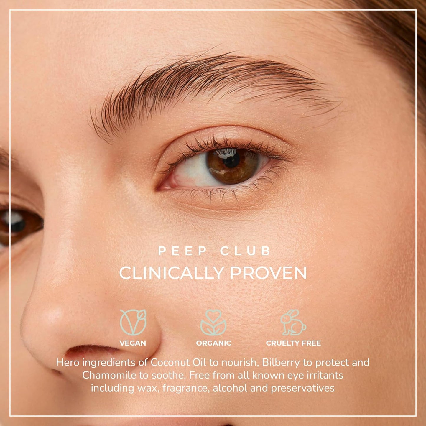 Peep Club Soothing Coconut Eye Balm – Optometrist Formulated, Tea Tree Oil Free, Eye Makeup Remover, Nourishing Eye Cream, Sensitive Skin, Coconut Oil, Chamomile, Cureberry, Strengthens Lashes, 1.4oz