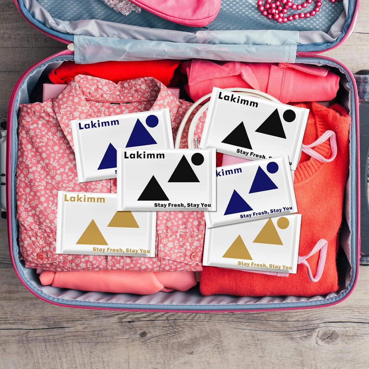 Travel Size Pocket Tissues, 50 Pack Slim Pack - 4 Ply Facial Tissues for On-the-Go & Gifts by lakimm