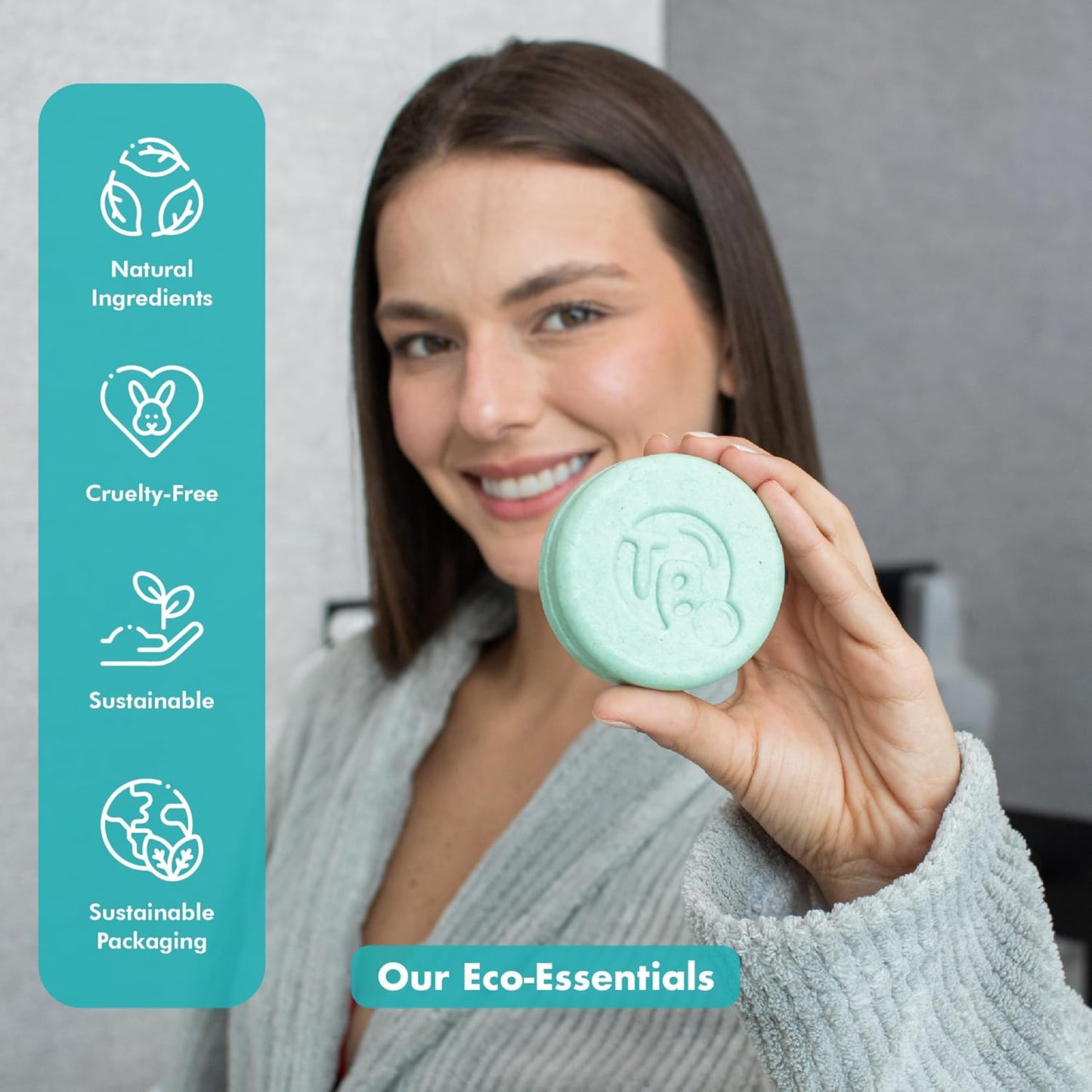 Tree Bottle Castor Oil Shampoo bar with Peppermint Essential Oils + Biotin - For Hair Growth, Strengthening, Thickening & Volumizing - Free of Parabens & Sulfates - Made in USA - 4.5oz (Pack of 2)