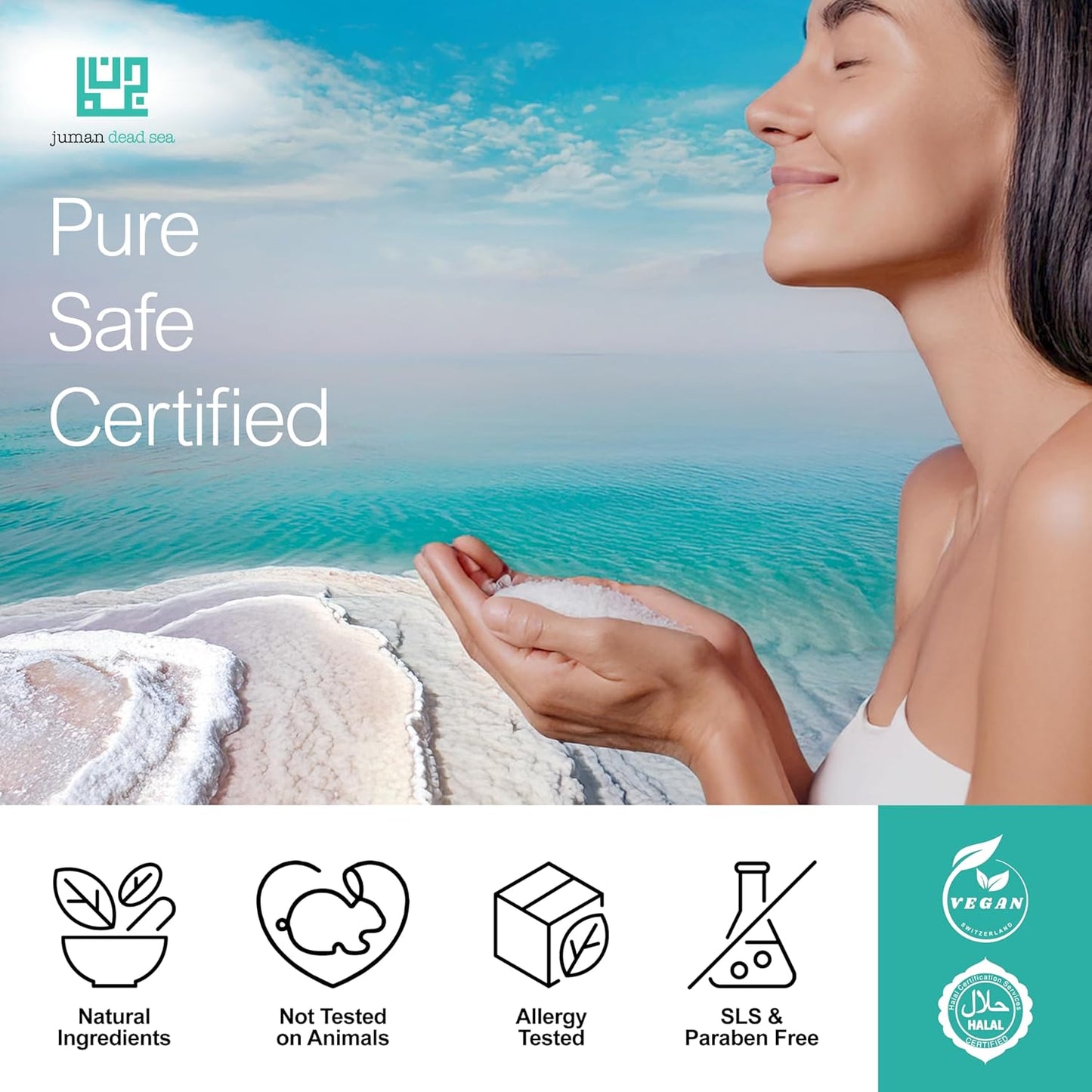 Juman Dead Sea Minerals Exfoliating Body Scrub Set | Infused with Essential Oils | Regular Body Care Kit | SlS & Paraben Free | Vegan | Scrub Pack of 3
