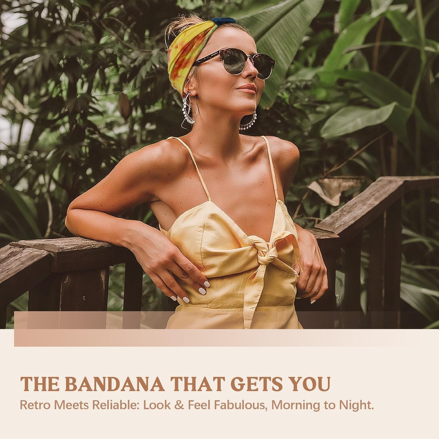 Wide Headbands for Women Knotted No Slip Head Bands Soft Turban Headband Hair Accessories Boho African Solid Color Head Wraps for Women Yoga Workout Pack of 6