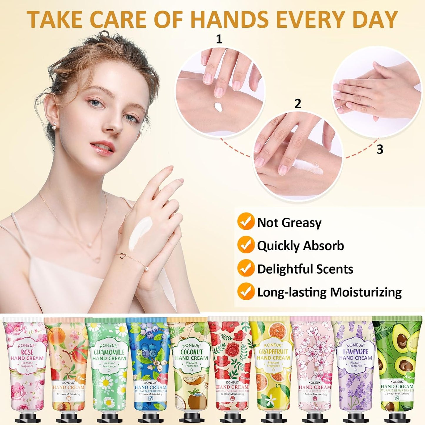 240 Pack Hand Cream Set for Women, Christmas Gifts, Bridesmaid Gifts, Birthday Gifts, Small Gifts and Stocking Stuffers for Guests, Bulk Moisturizing Hand Lotion Travel Size for Dry Cracked Hands