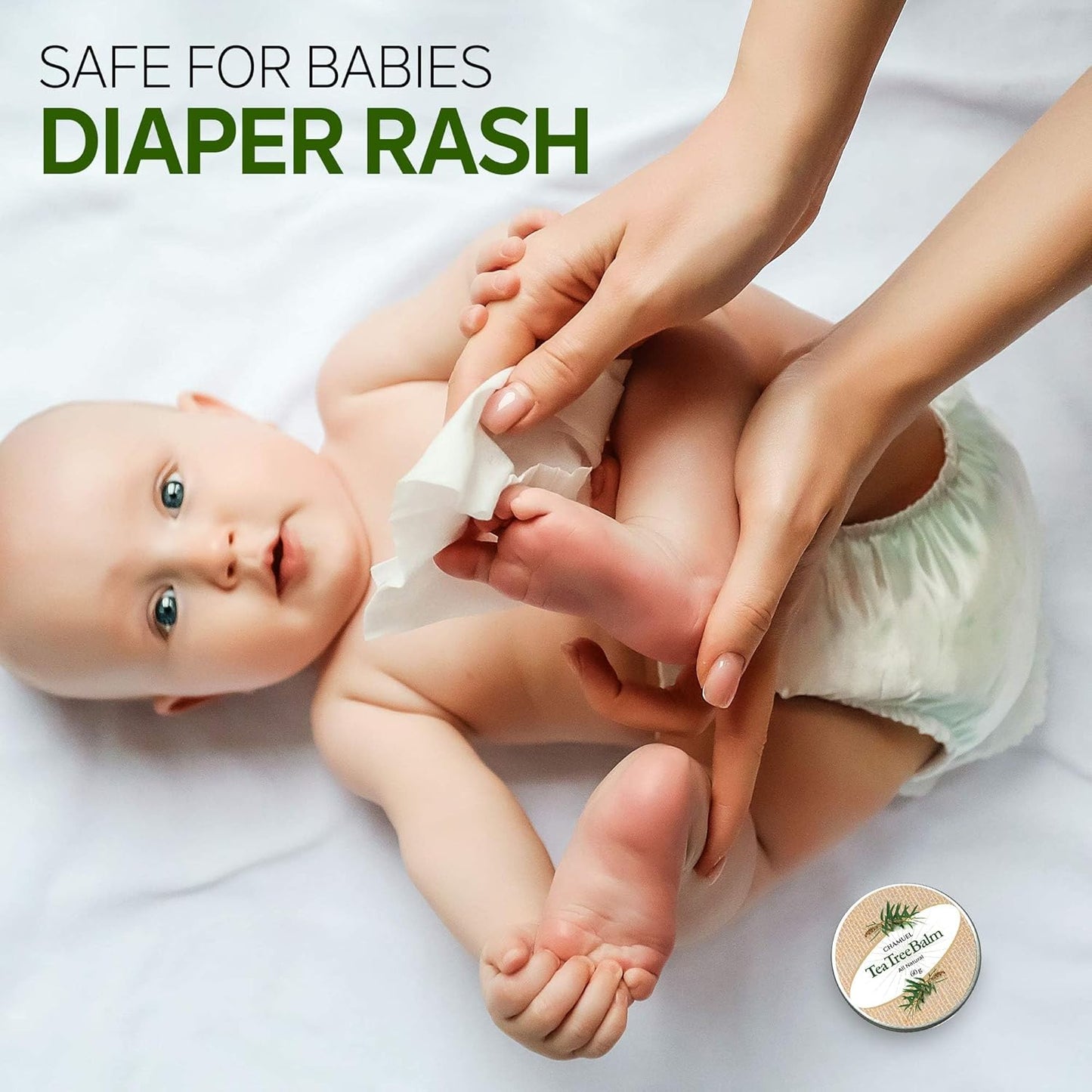 Tea Tree Oil Balm- All Natural | Great Cream for Soothing Eczema, Cracked Foot, Rashes, Jock Itch, Bug Bites, Folliculitis, Acne, Itchy Skin, Cuticles, Psoriasis, Saddle Sores- For Women & Men, 2-Pack