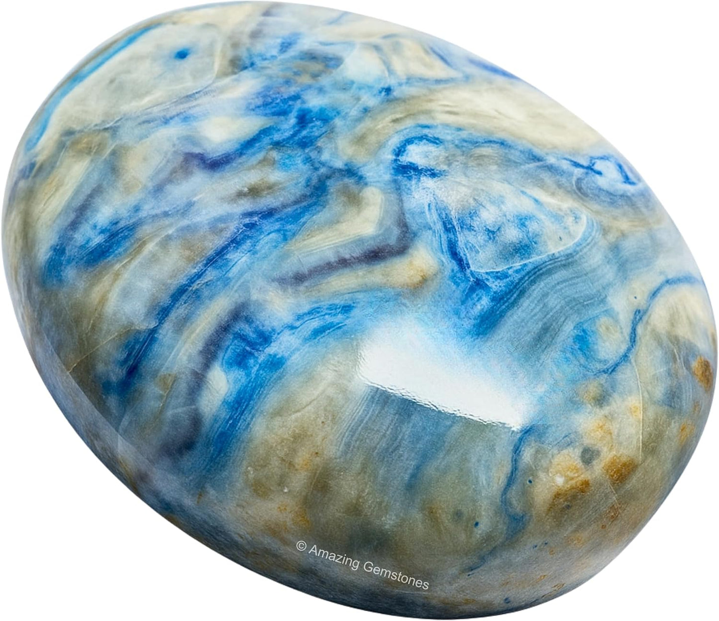 Amazing Gemstone Scheelite Crystals and Healing Stones - Large Palm Stone Crystals Piedra - Crystal for Good Luck, Balanced Positive Energy, Meditation - Unique Stocking Stuffers, Gifts for Women, Men