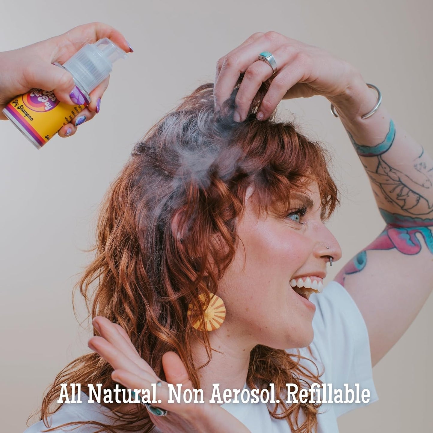 GAHD Dry Shampoo Powder – Non-Aerosol, Talc-Free, All-Natural, Vanilla Scent – Absorbs Oil, Refreshes Hair Between Washes, Handmade in USA