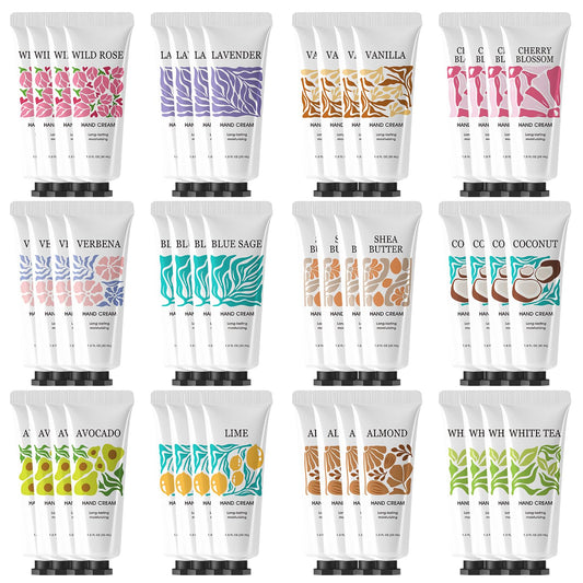 48 Pack Hand Cream Bulk Hand Lotion Gifts for Women Travel Size Hand Lotion for Dry Hands, Teacher Appreciation Gifts Employee Gifts Bulk, Bridesmaid Gifts, Birthday Gifts for Women Party, Mom Gifts