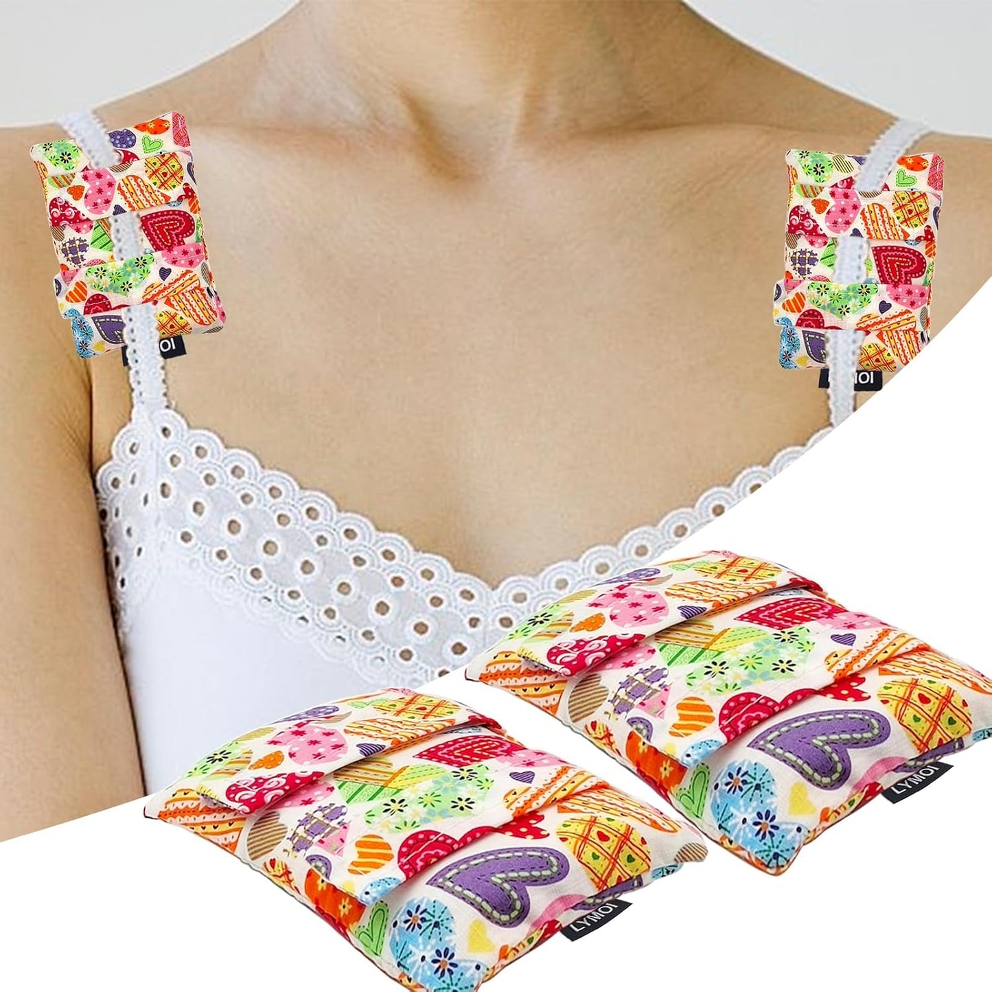 2 Pack Pacemaker Pillow for Bra, Chemo Port Pillow for Chemo Patients, Chemo Port Bra Cushion, Pacemaker Protector, Post Surgery Bra Strap Pads Heart Surgery Recovery Gift