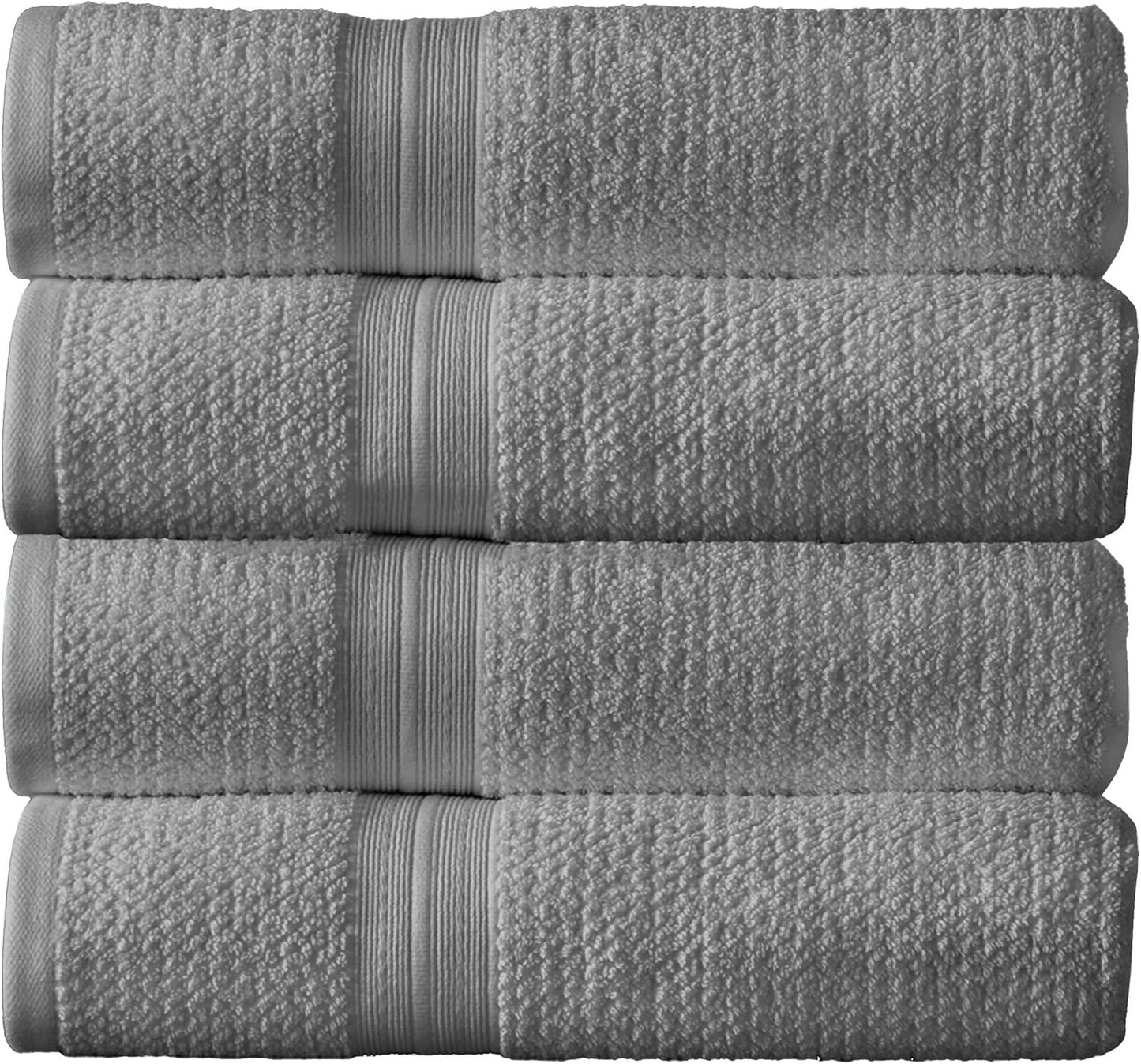 Arm & Hammer Quick Dry Bath Towels, 4 Piece, Grey