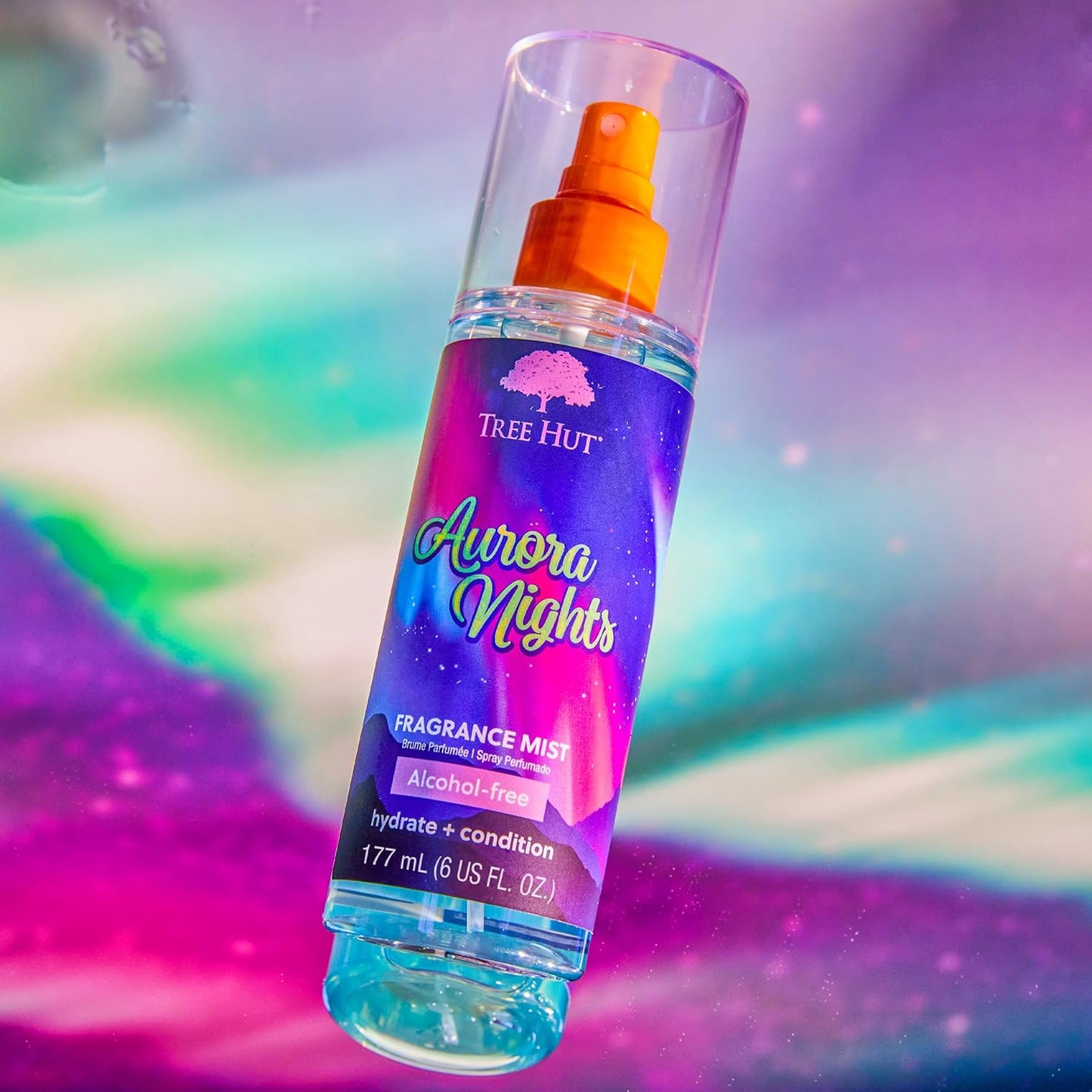 Tree Hut Fragrance Mist - Aurora Nights - 6 fl oz - Hydrating, Alcohol-Free Formula - Cozy Scent with Warm Pistachio and Toasted Marshmallow Notes