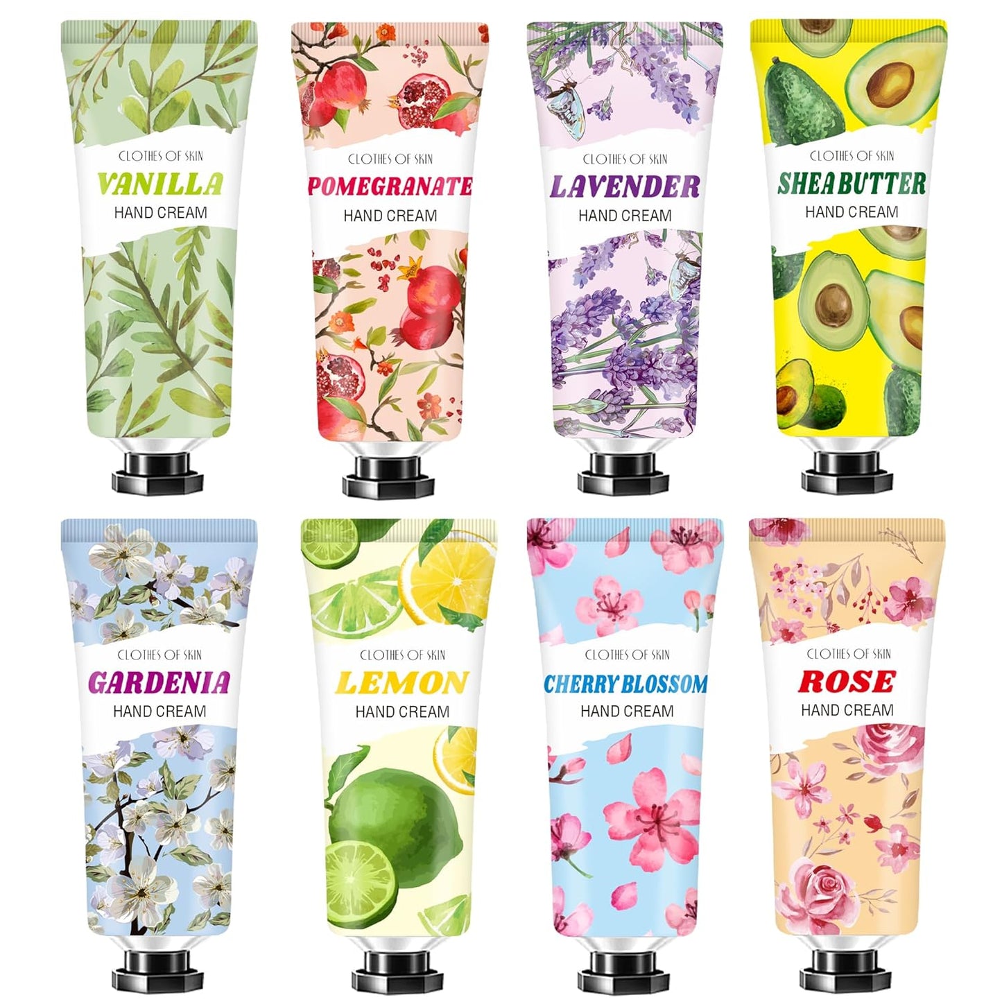 8 PACK Hand Cream Christmas Gifts for Women,Travel Size in Bulk Lotions for Dry Hands,Mini Hand Lotion for Mothers Day Gifts,Easter Gift for Teens,Appreciation Gift,Baby Shower Party Gift