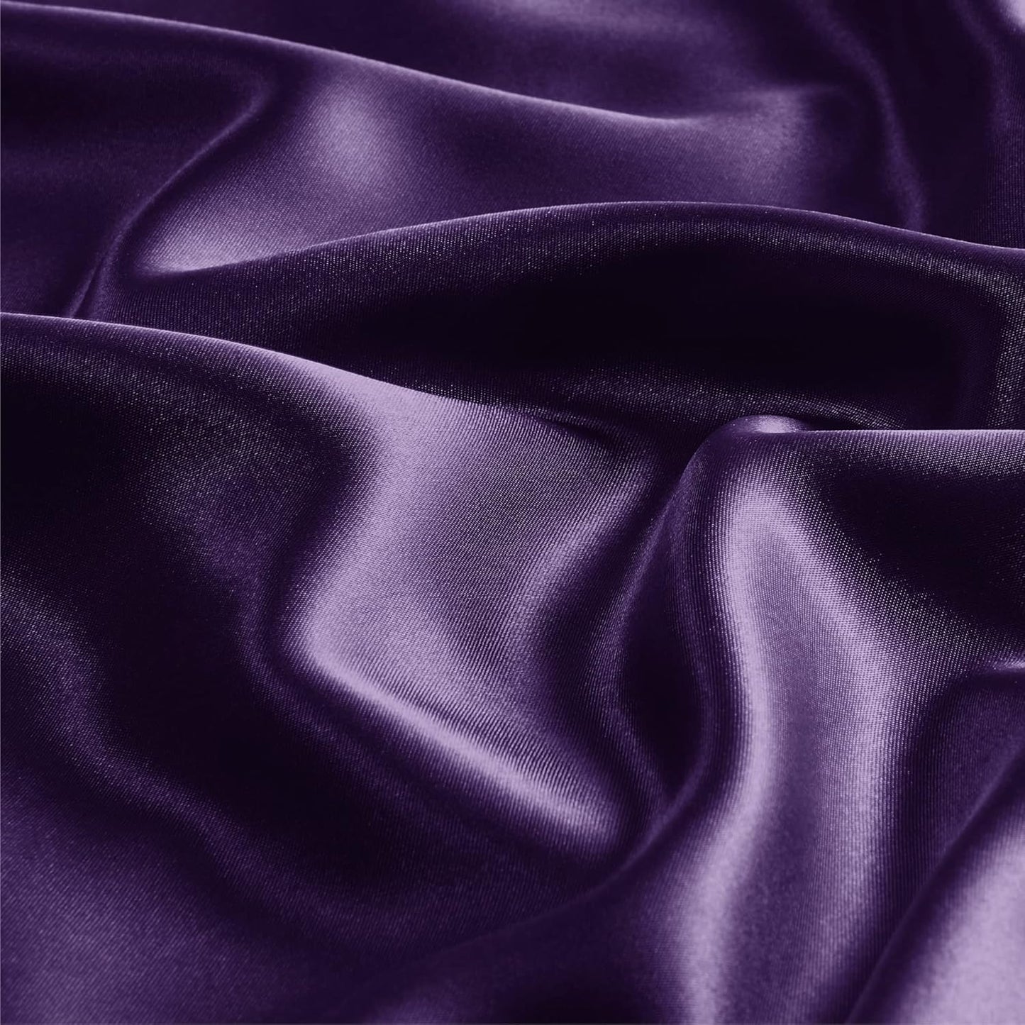 BEDELITE Satin Body Pillow Cover, Super Soft and Cooling Body Pillow Pillowcase for Hair and Skin, Breathable Silky Full Long Pillowcase Cover(20"x54", Plum Purple)