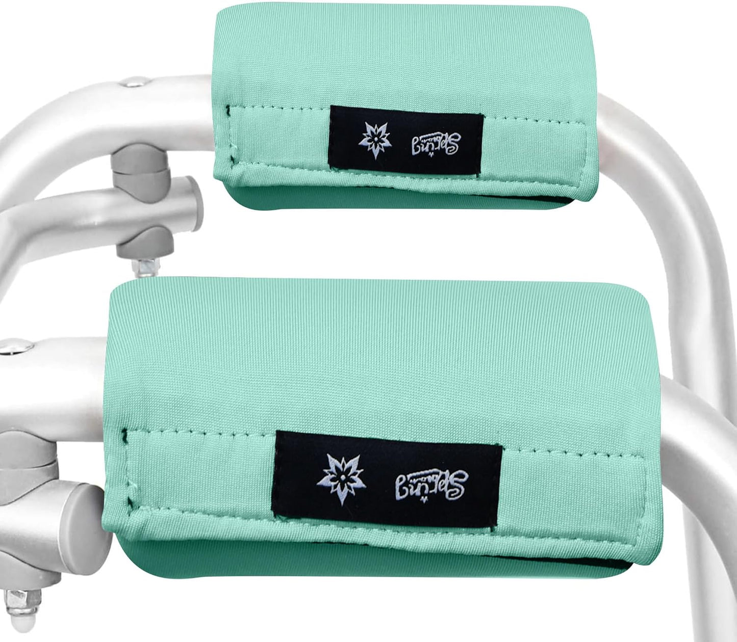 Spring Seaon Universal Walker Handle Padded -Hand Grip (2 Pack) Covers Non-Slip Cushion Padding for Folding Rolling Walker,Rollator Handle-Crutch Handle Pad Grips- Mobility Aid