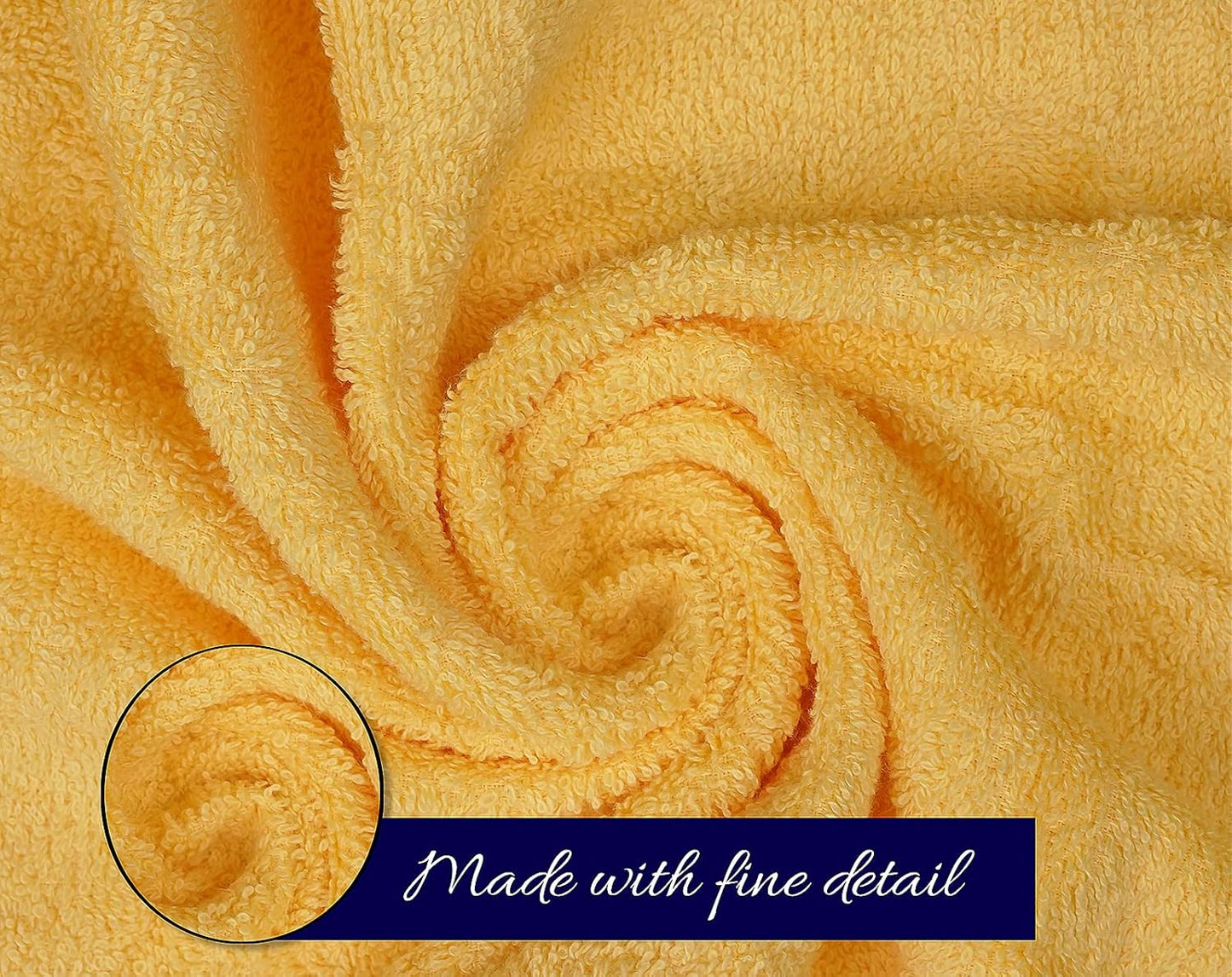 ZUPERIA Classic Hand Towels Pack of 10 (16 x 28 Inches) 100% Ring Spun Cotton Light Weight & Super Absorbent, Fast Drying Towels for use in Bathroom, Hotels, Travel and Spa (Assorted Multicolor)