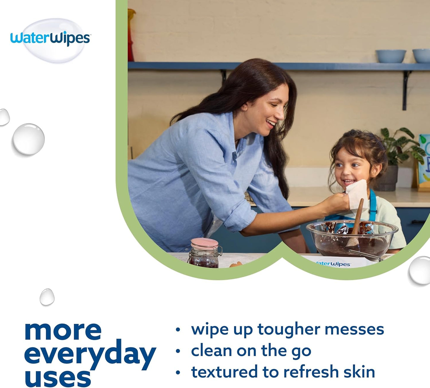 WaterWipes Sensitive+ Baby & Toddler Wipes, 3-In-1 Cleans, Cares, Protects, 99.9% Water, Textured Clean, Unscented & Hypoallergenic, 1080 Count (18 Packs)