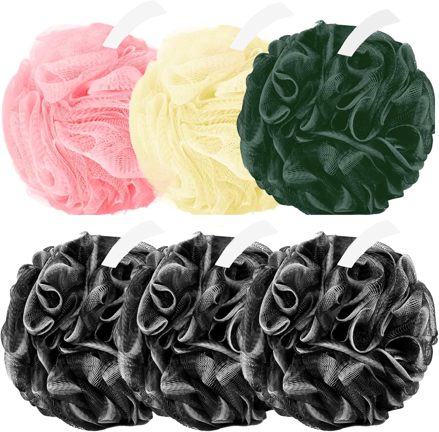 Amazerbst loofah,6 Pack Shower loofah loofah Sponge,50g Bath Sponge Body Scrubber for Women and Men