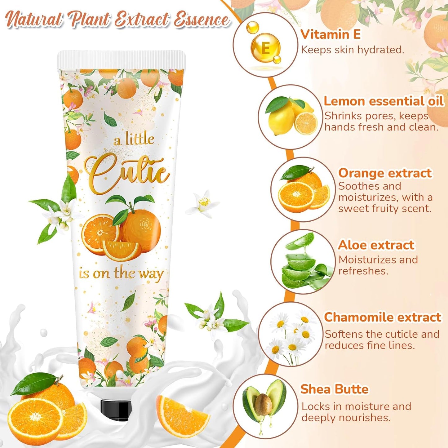 48 Sets a Little Cutie Is on The Way Hand Cream Gifts Bulk Baby Shower Hand Cream Travel Size Lotion Bulk Fall Thanksgiving Party Supplies Favors Birthday Wedding for Guest