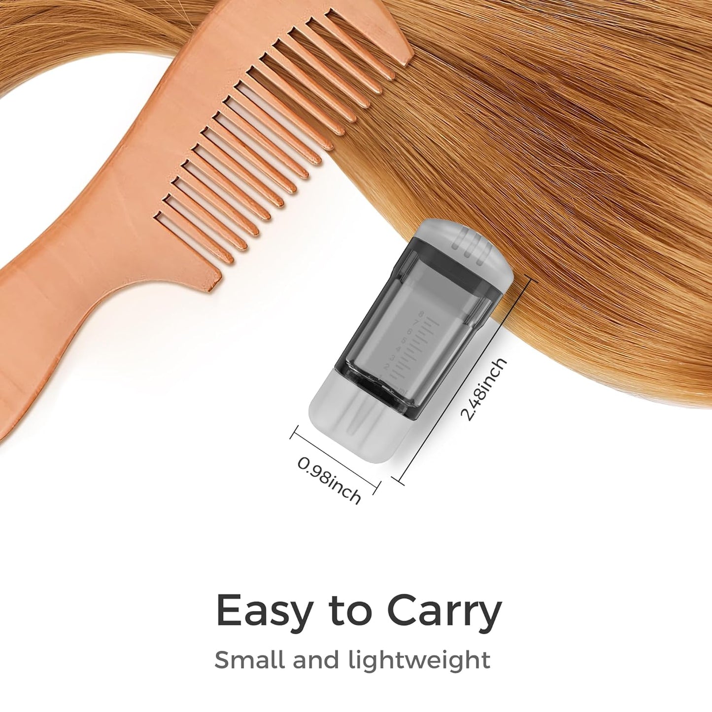 2 Pcs Minoxidil Applicator, Efficient Apply No Messy Hair Serum Applicator Small Minoxidil Applicator Tool, Hair Applicator Bottle Minoxidil Brush Scalp Applicator Comb Dedicated to Minoxidil